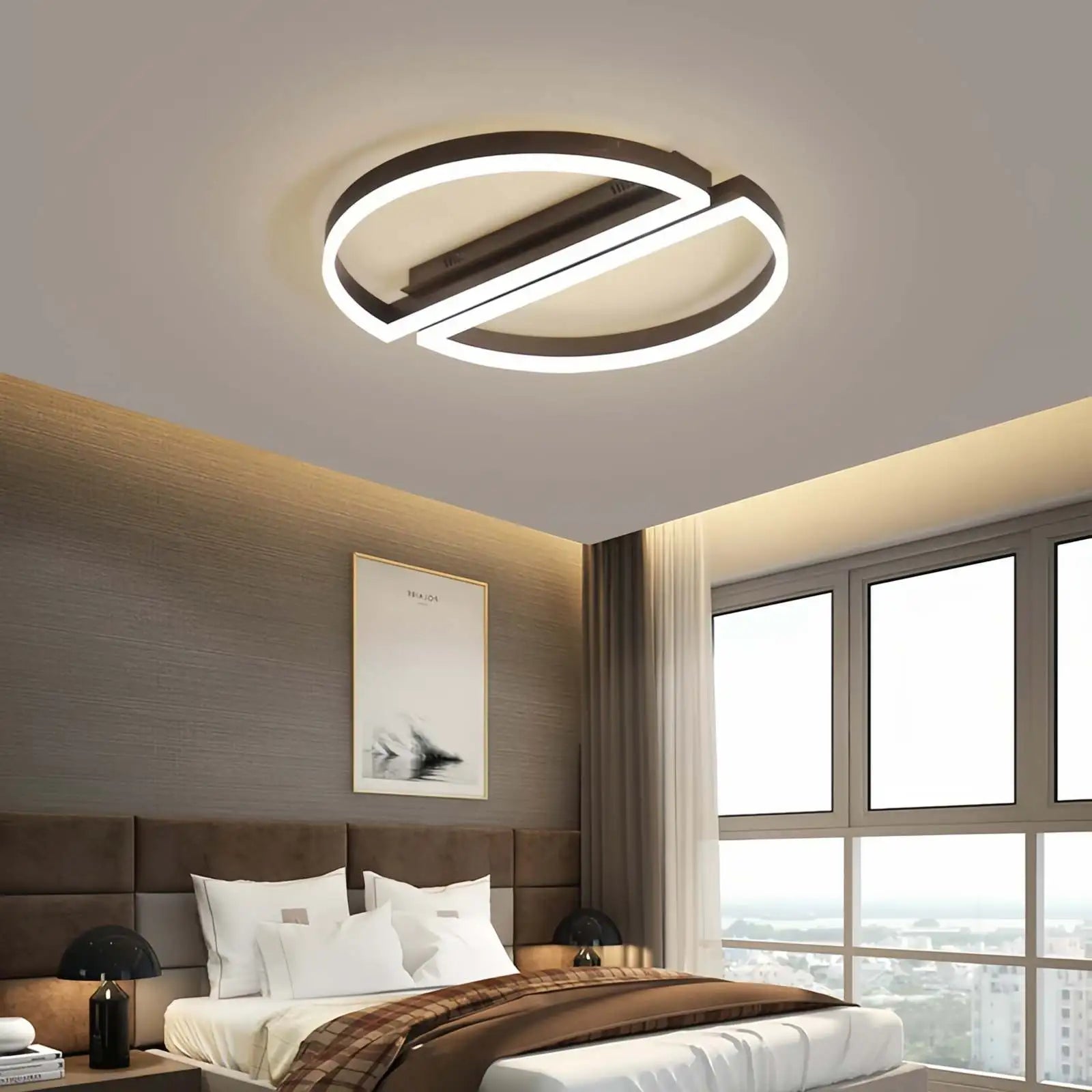 Zipler Dubbel Halfronde Plafondlamp