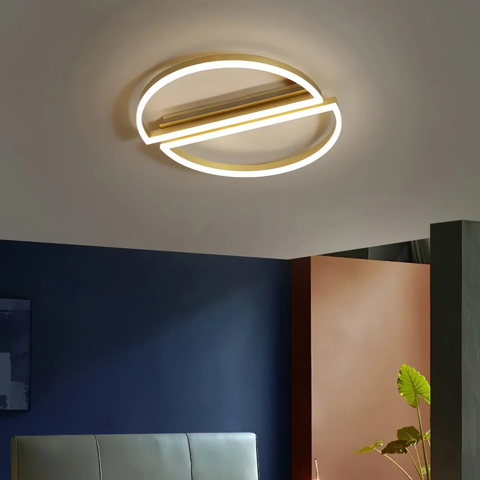Zipler Dubbel Halfronde Plafondlamp