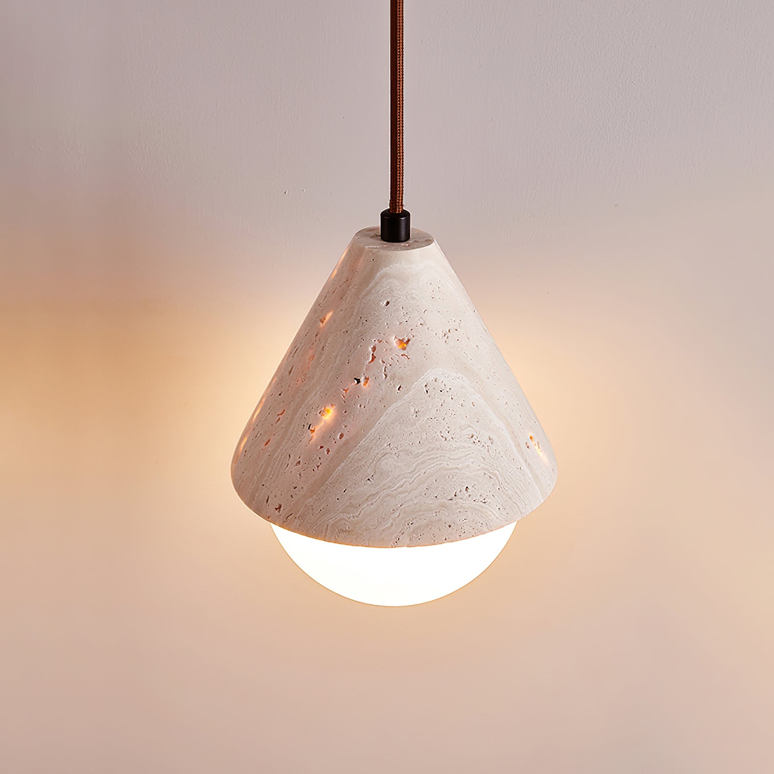 Alosim Travertijn Hanglamp