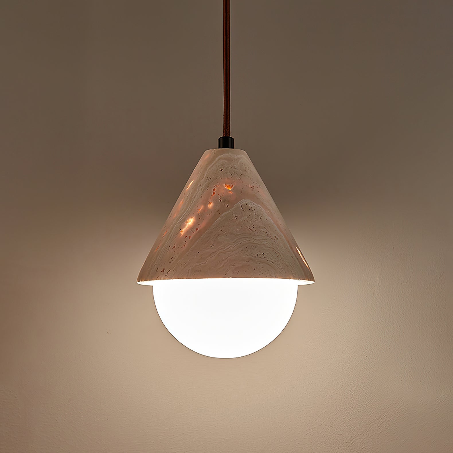 Alosim Travertijn Hanglamp
