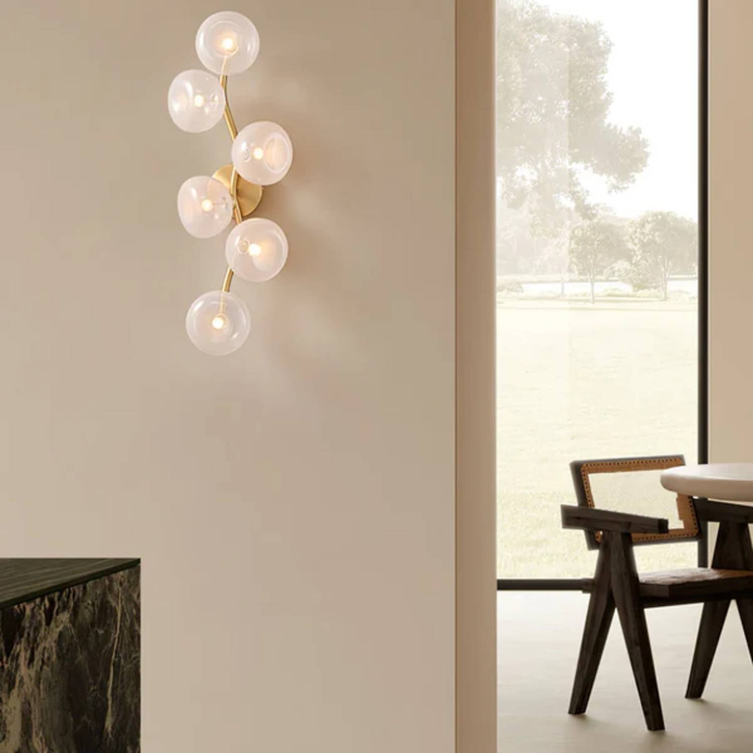 Lampada da parete Aurovine