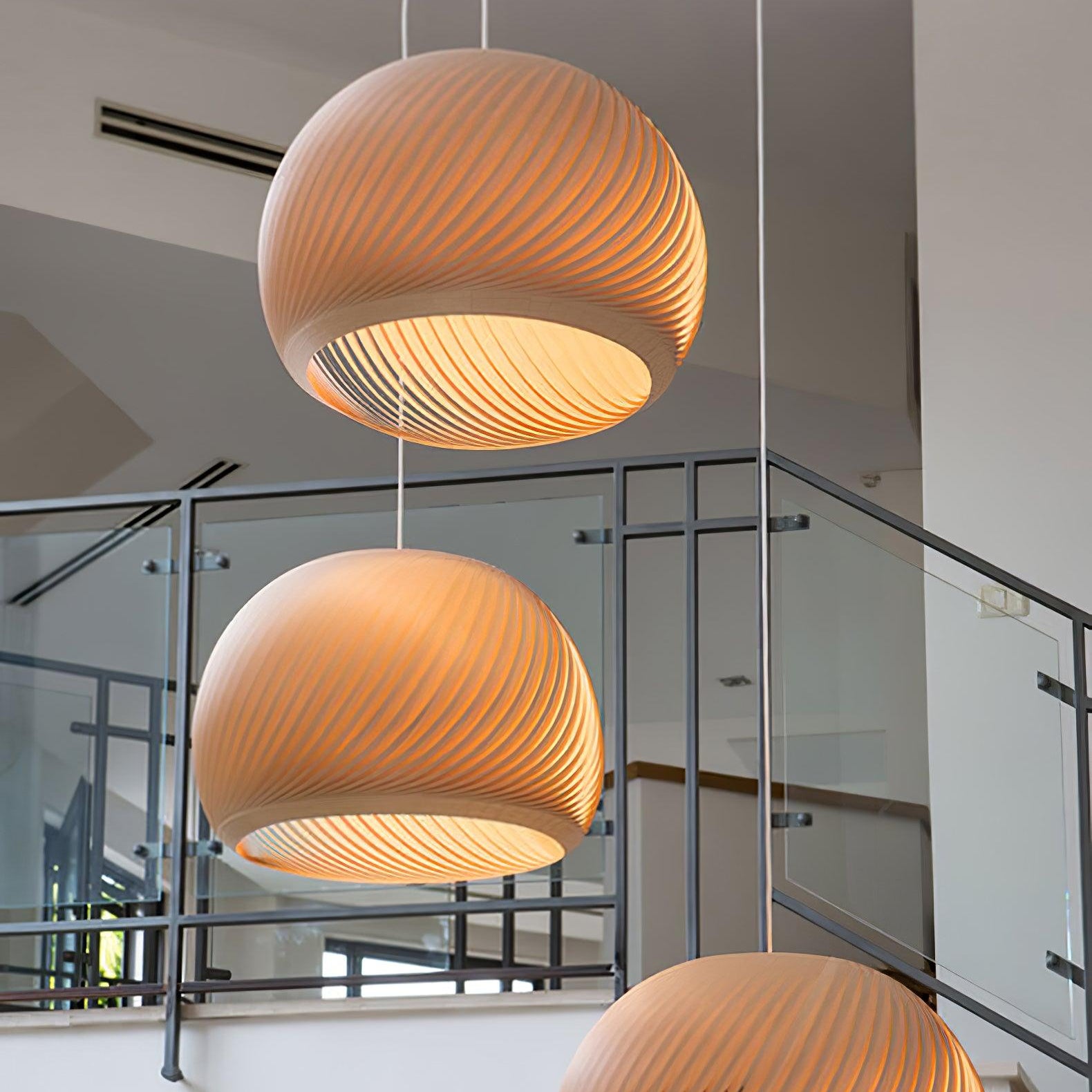 Lampada a sospensione in legno Auroze