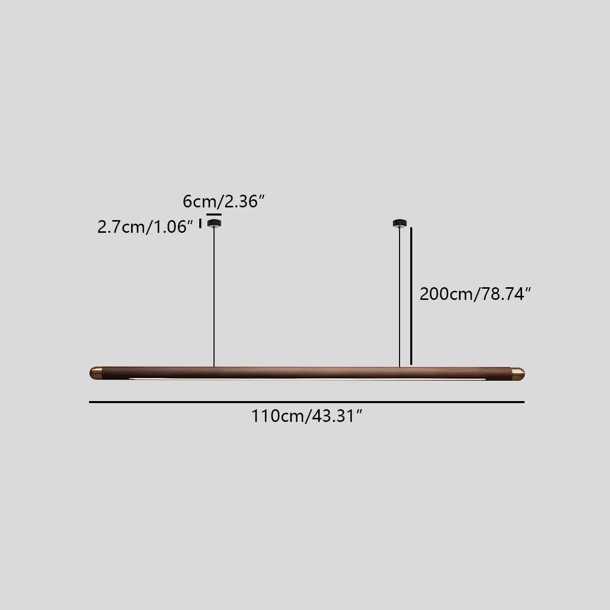 Sevelte Lineaire Hanglamp
