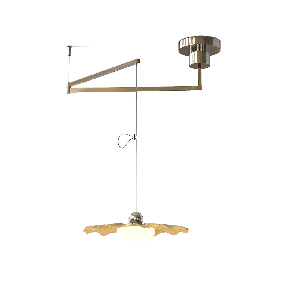 Lampada a sospensione con braccio oscillante Bloze Flower