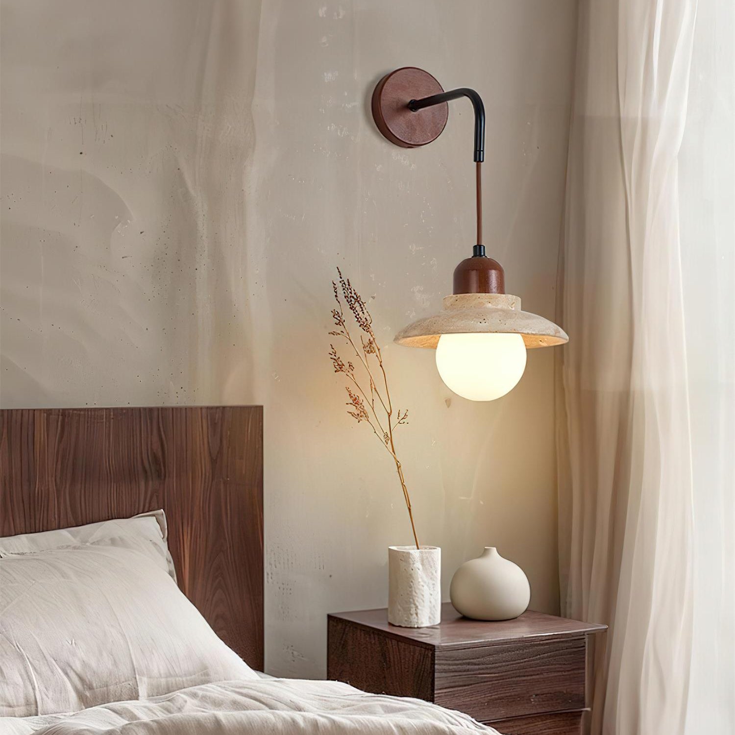 Barns Natuursteen Wandlamp