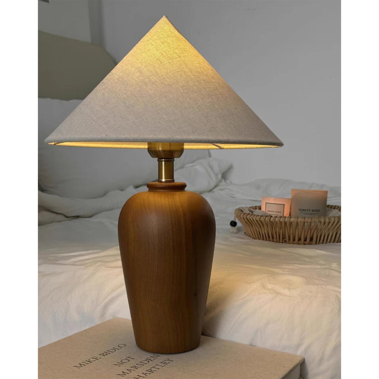 Brevo Lampada da Tavolo in Legno