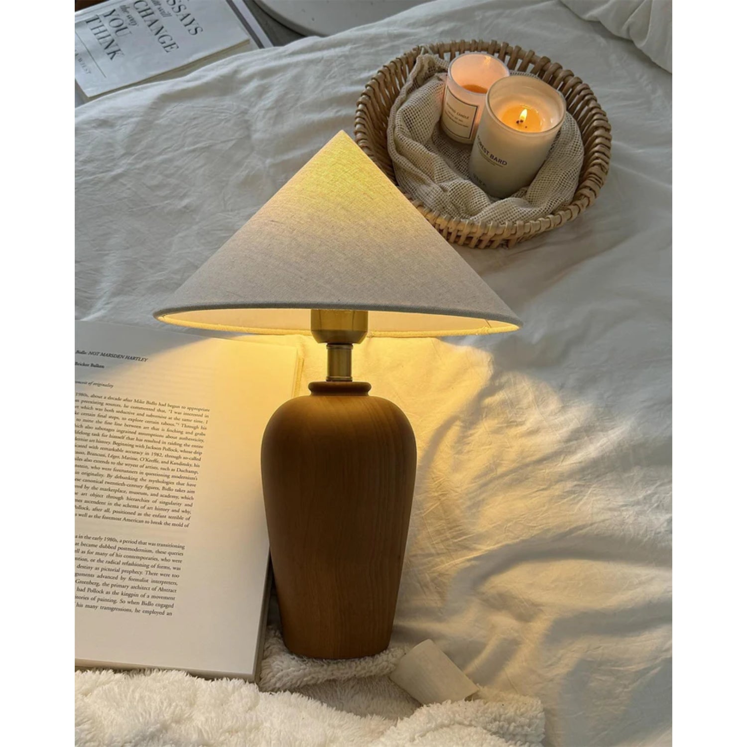 Brevo Lampada da Tavolo in Legno