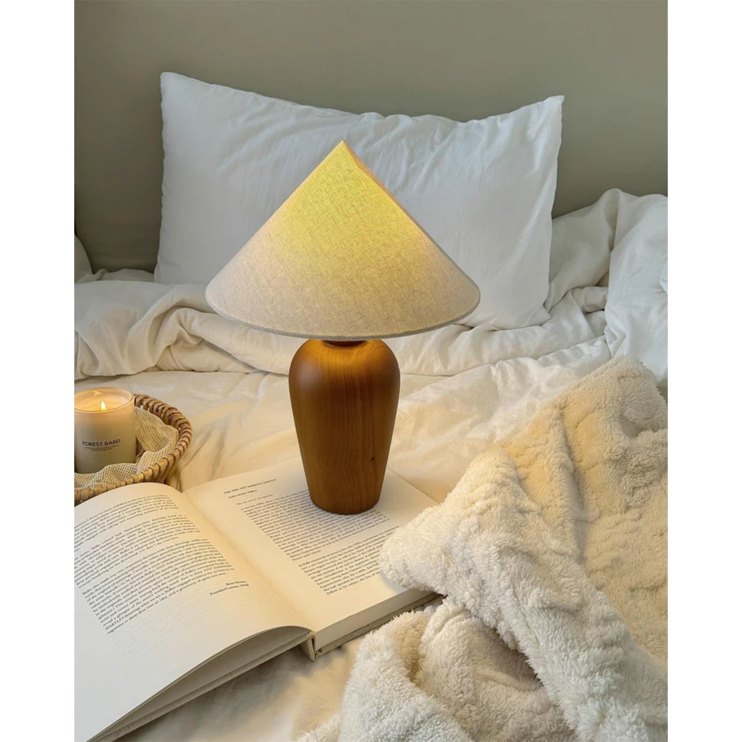 Brevo Lampada da Tavolo in Legno