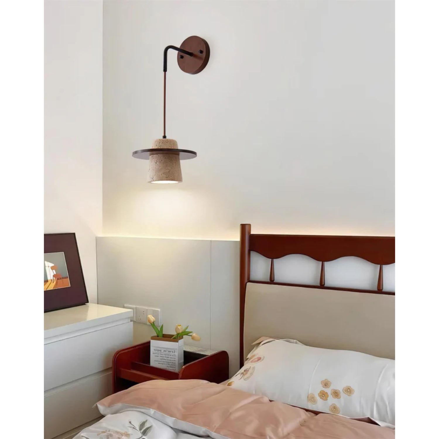 Mismon Natuursteen Wandlamp