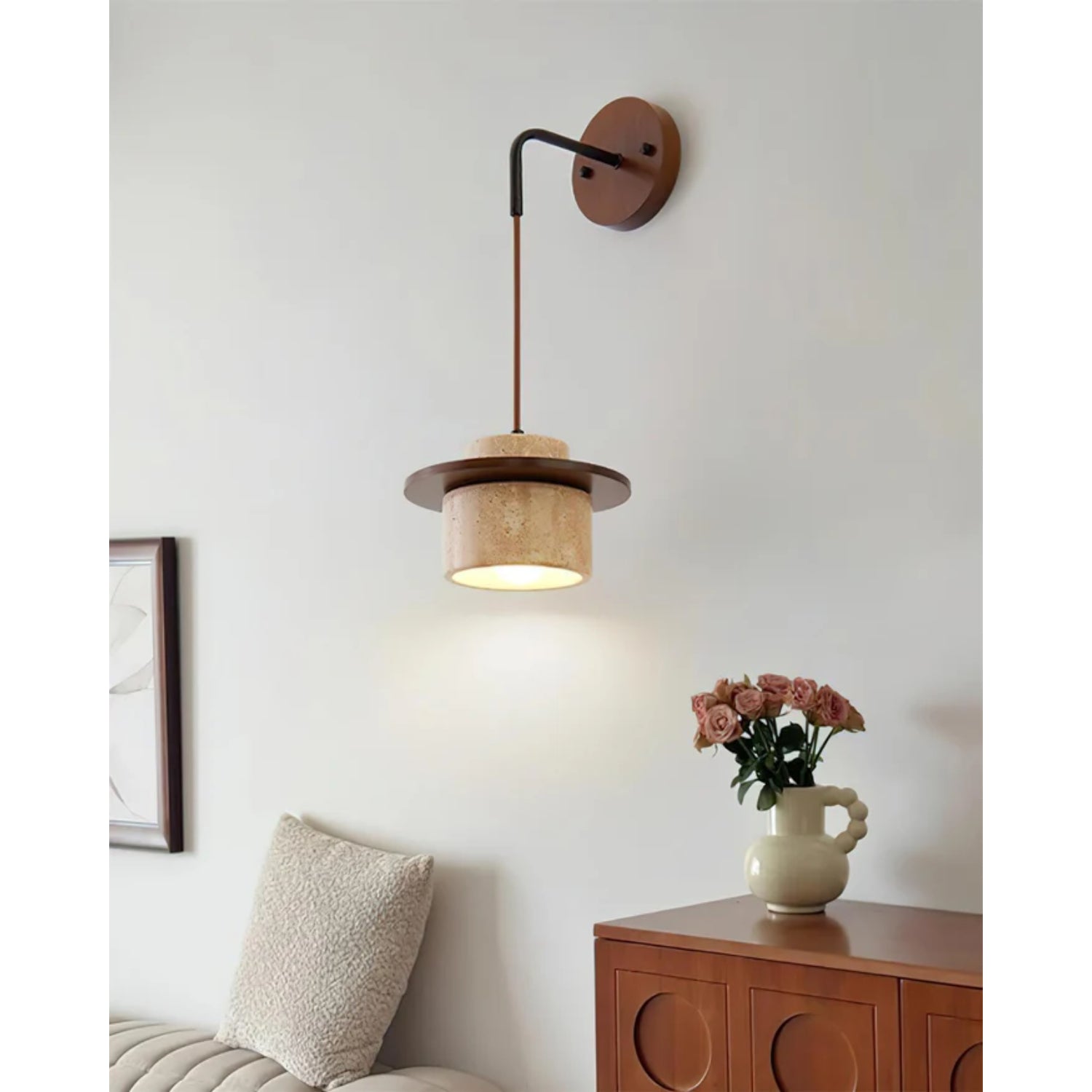 Mismon Natuursteen Wandlamp