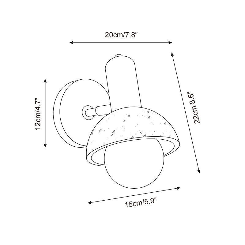 Belunis Natuursteen Wandlamp
