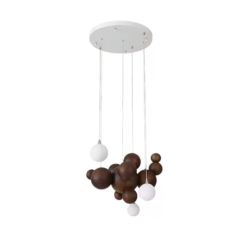 Beo Houten Ballen Hanglamp