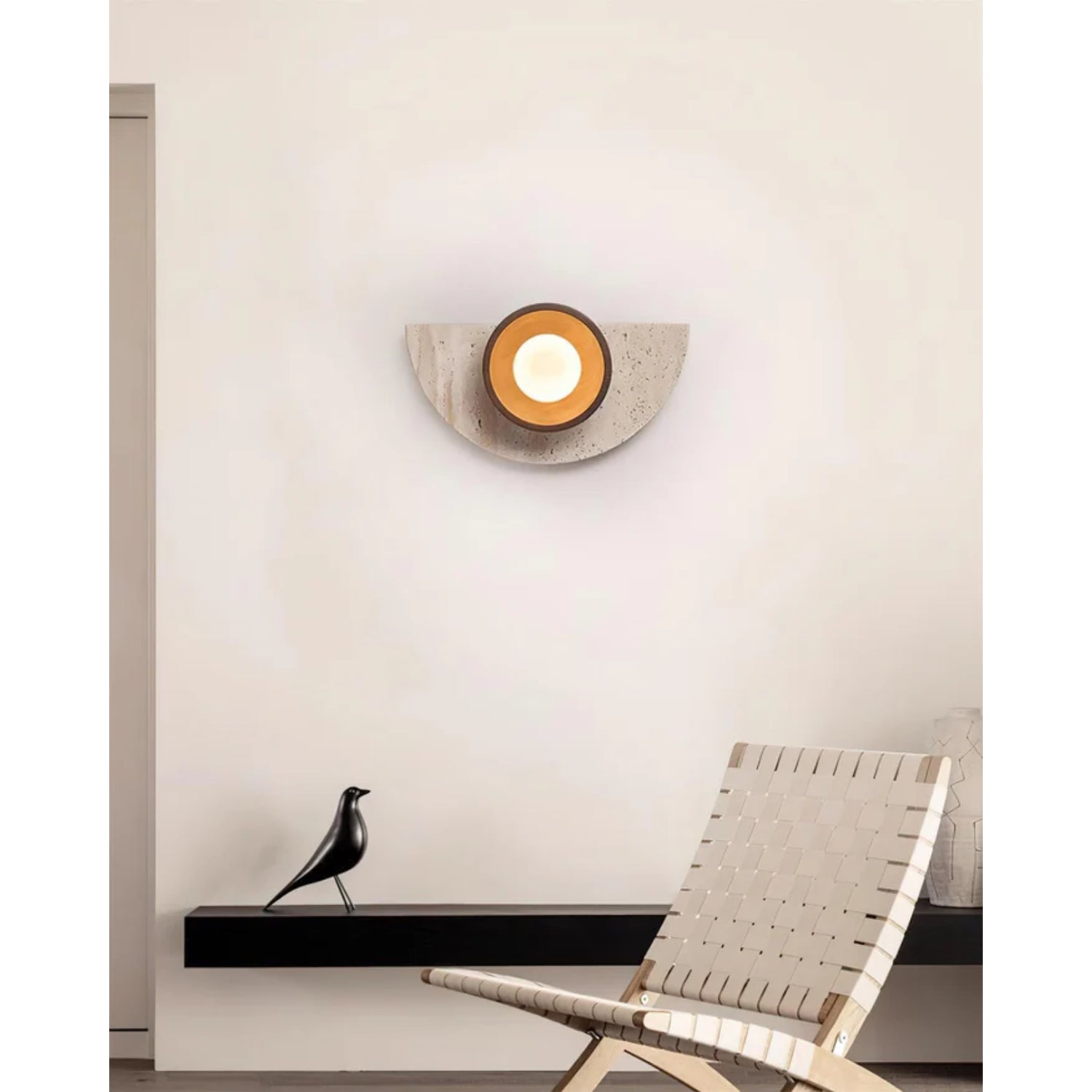 Lerbaze Natuursteen Wandlamp