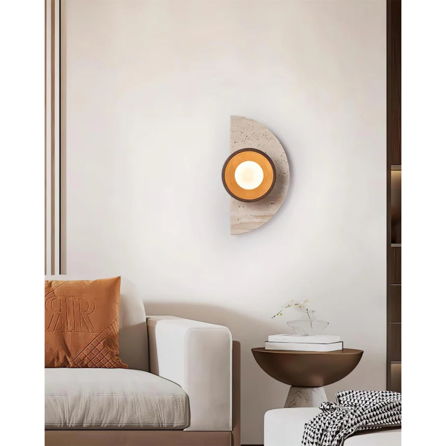 Lerbaze Natuursteen Wandlamp