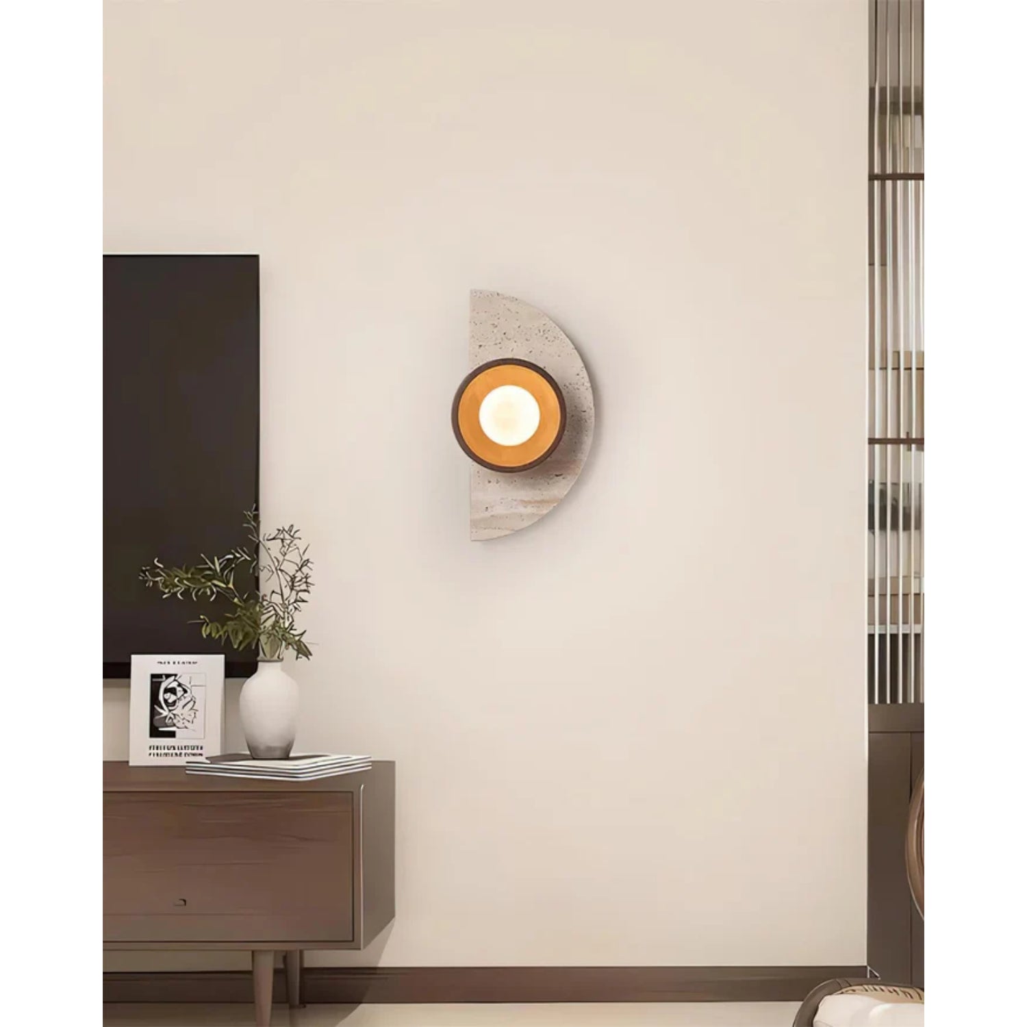 Lerbaze Natuursteen Wandlamp