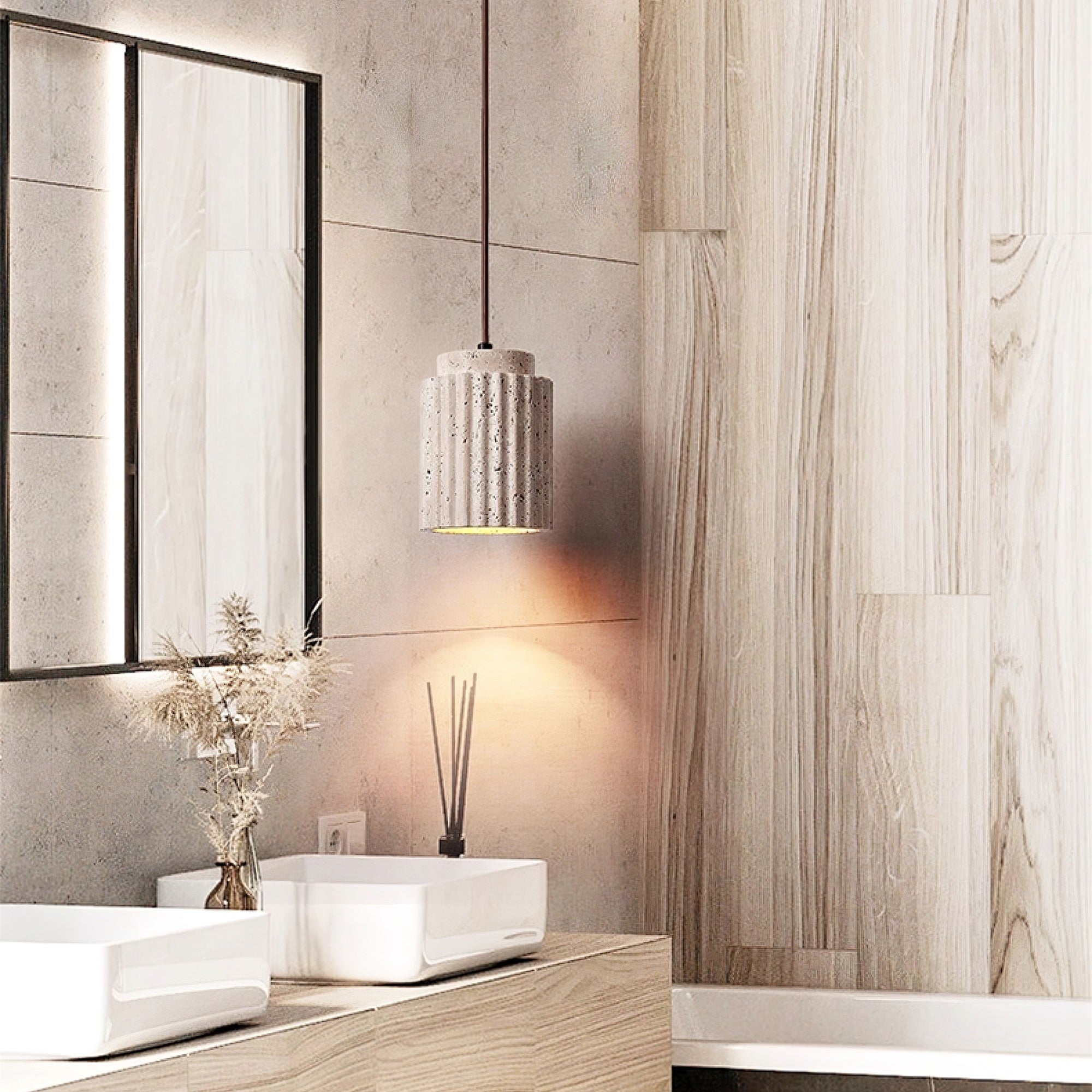 Lecave Natuursteen Hanglamp