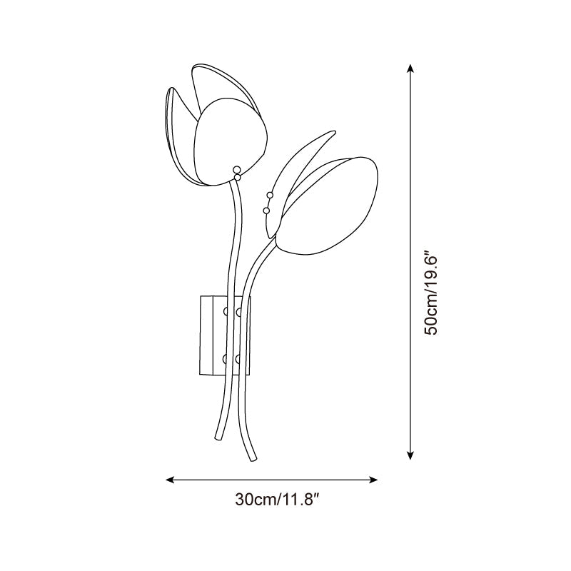 Lampada a stelo floreale Cenyssa