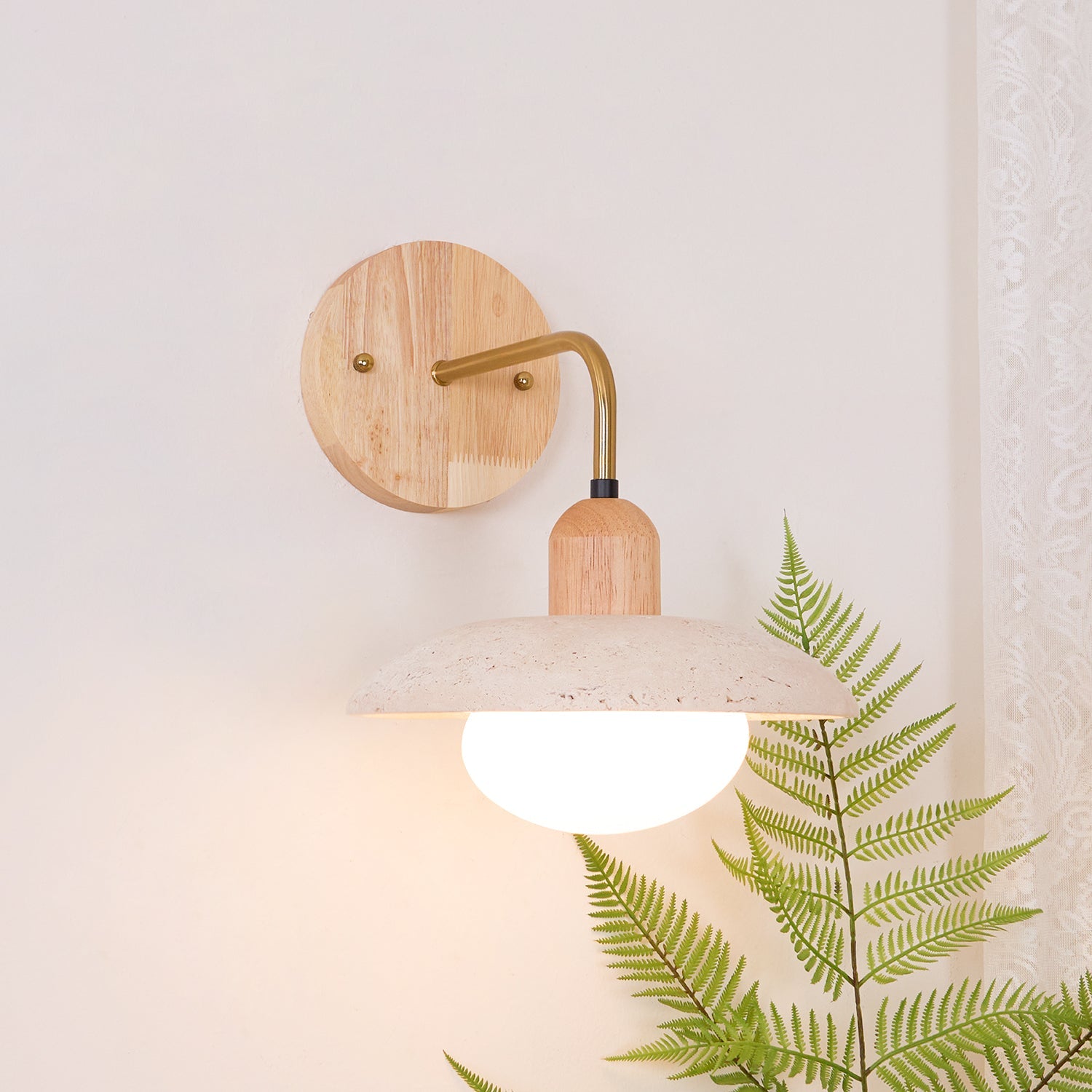 Taleno Travertijn Wandlamp