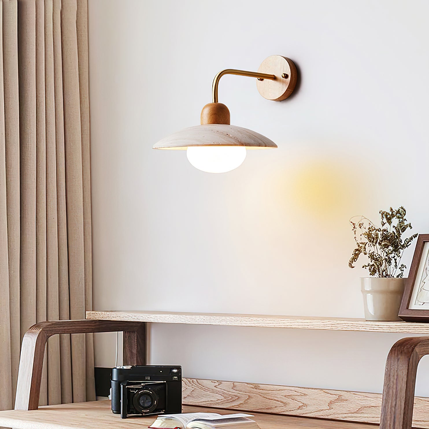 Taleno Travertijn Wandlamp