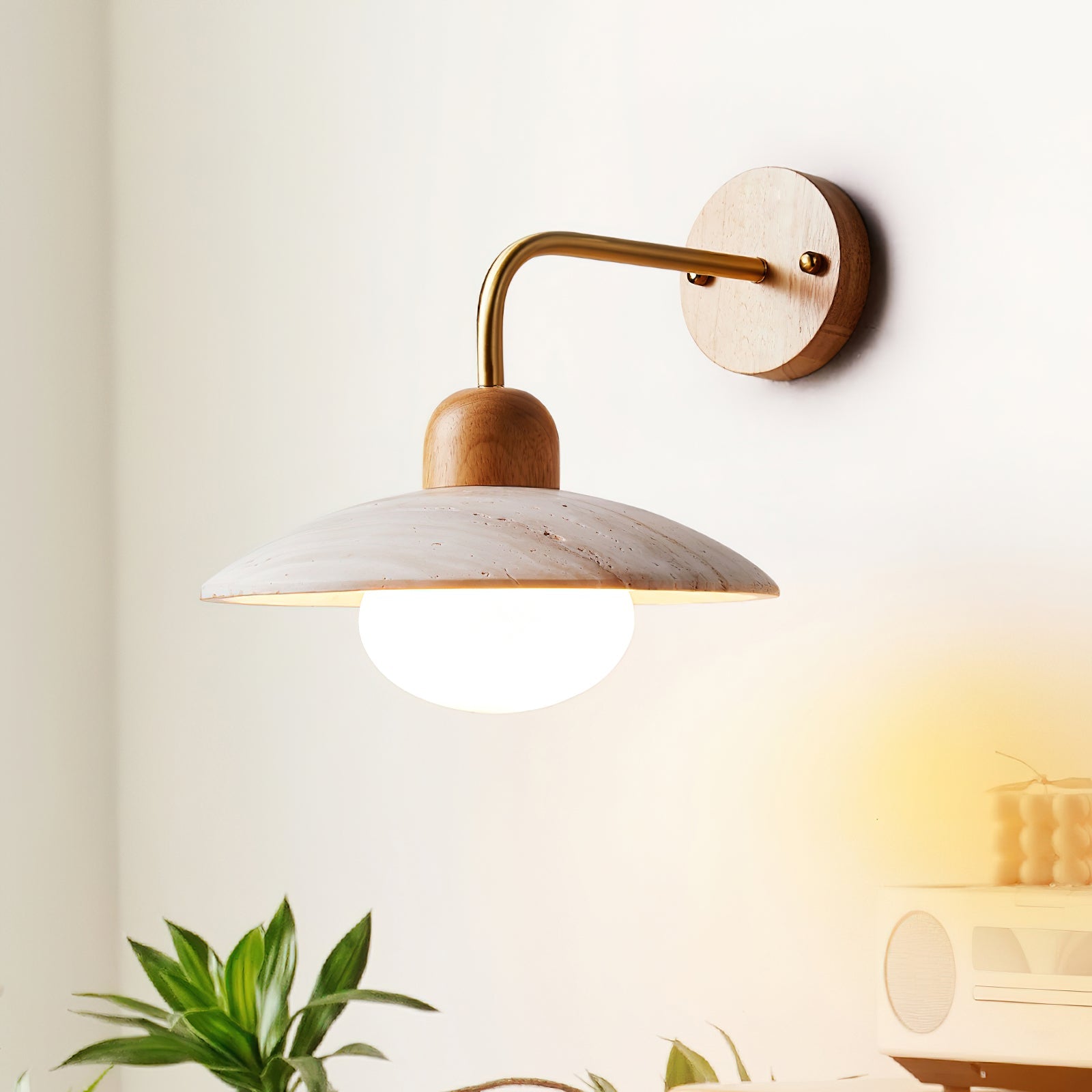 Taleno Travertijn Wandlamp
