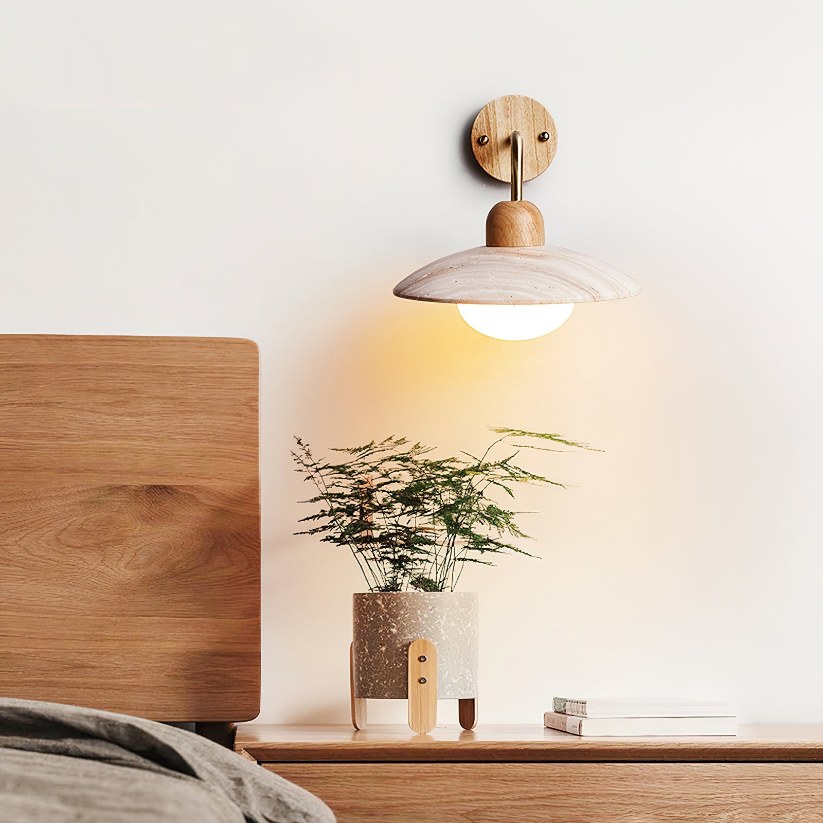 Taleno Travertijn Wandlamp