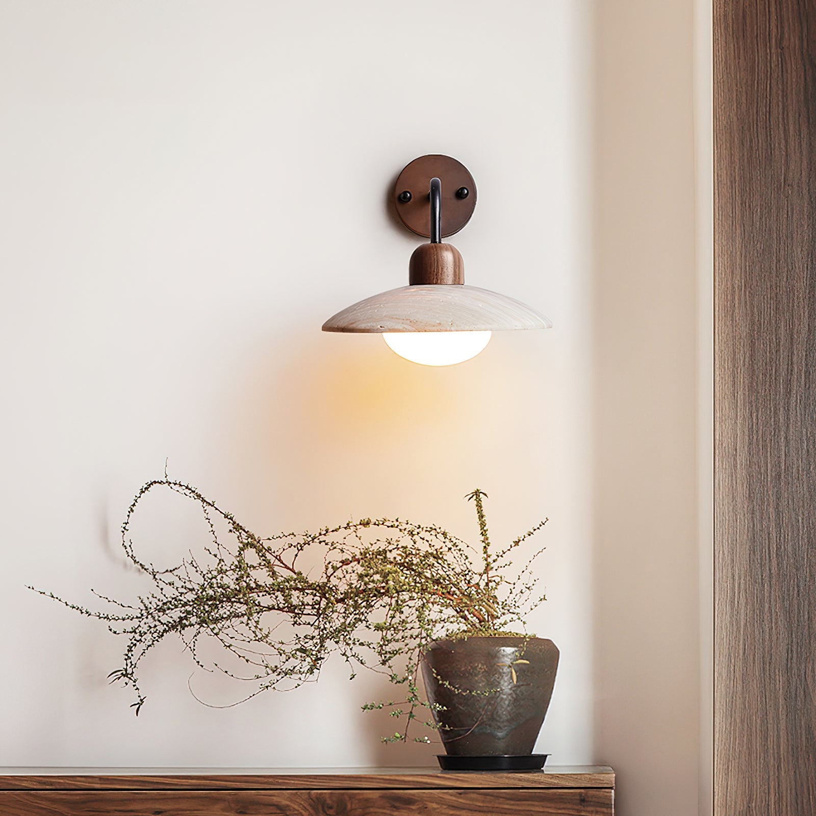 Taleno Travertijn Wandlamp