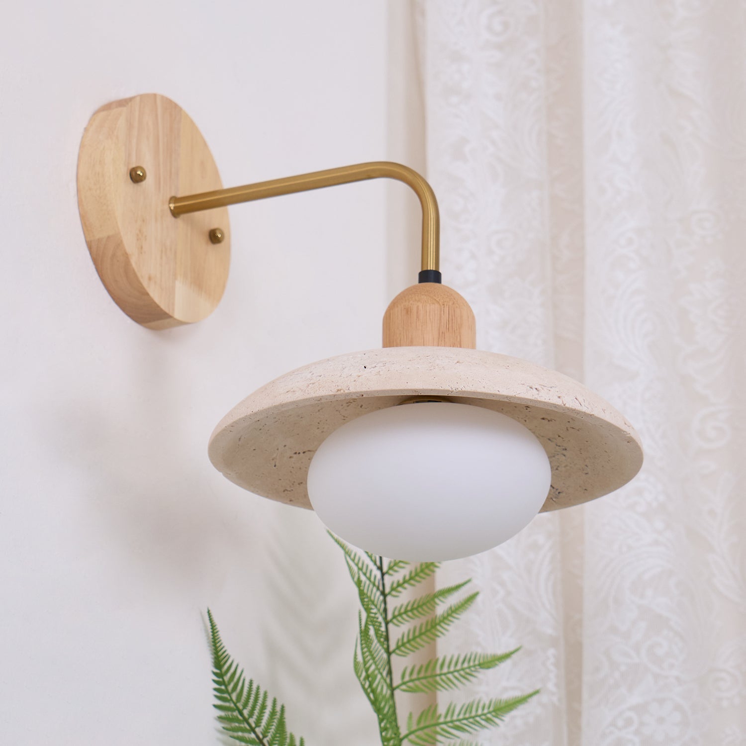 Taleno Travertijn Wandlamp