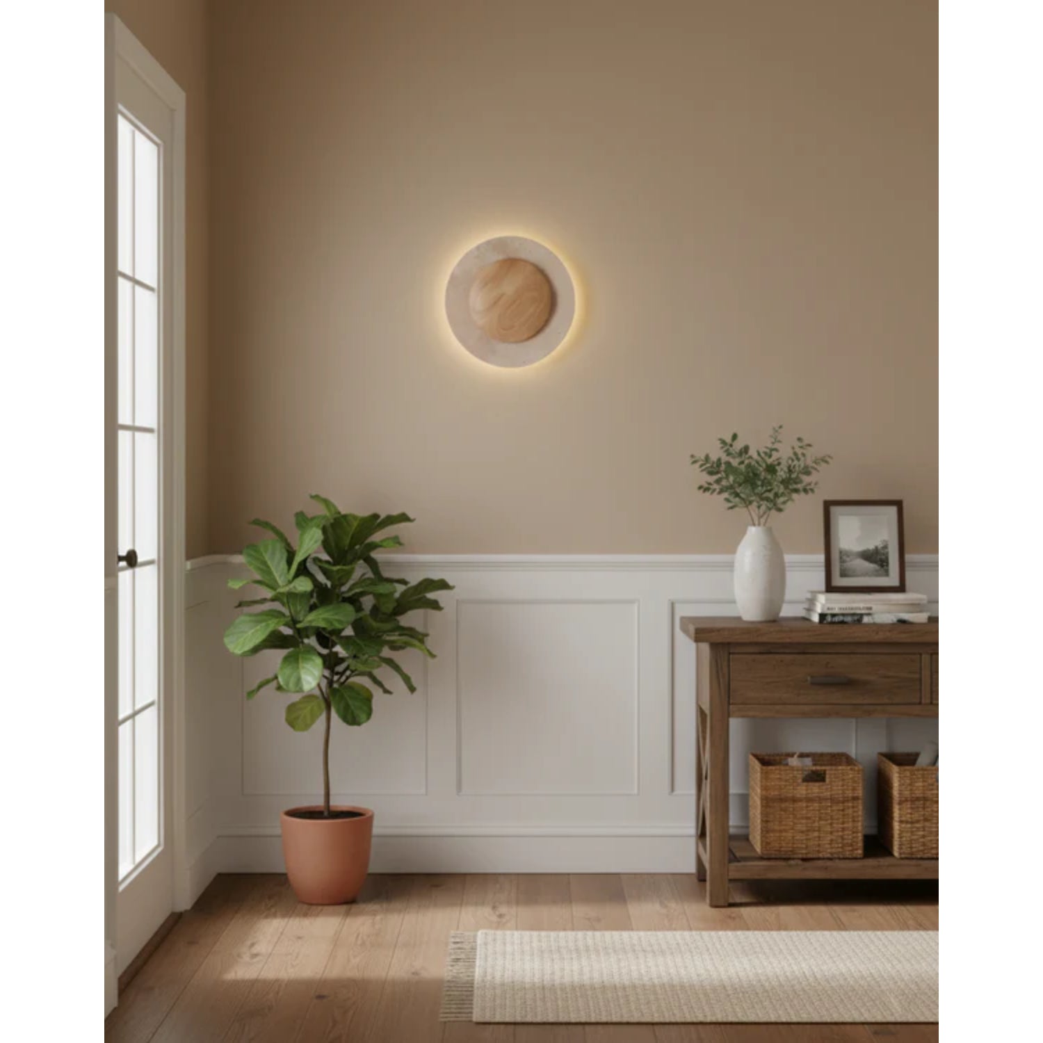 Celazo Natuursteen Wandlamp