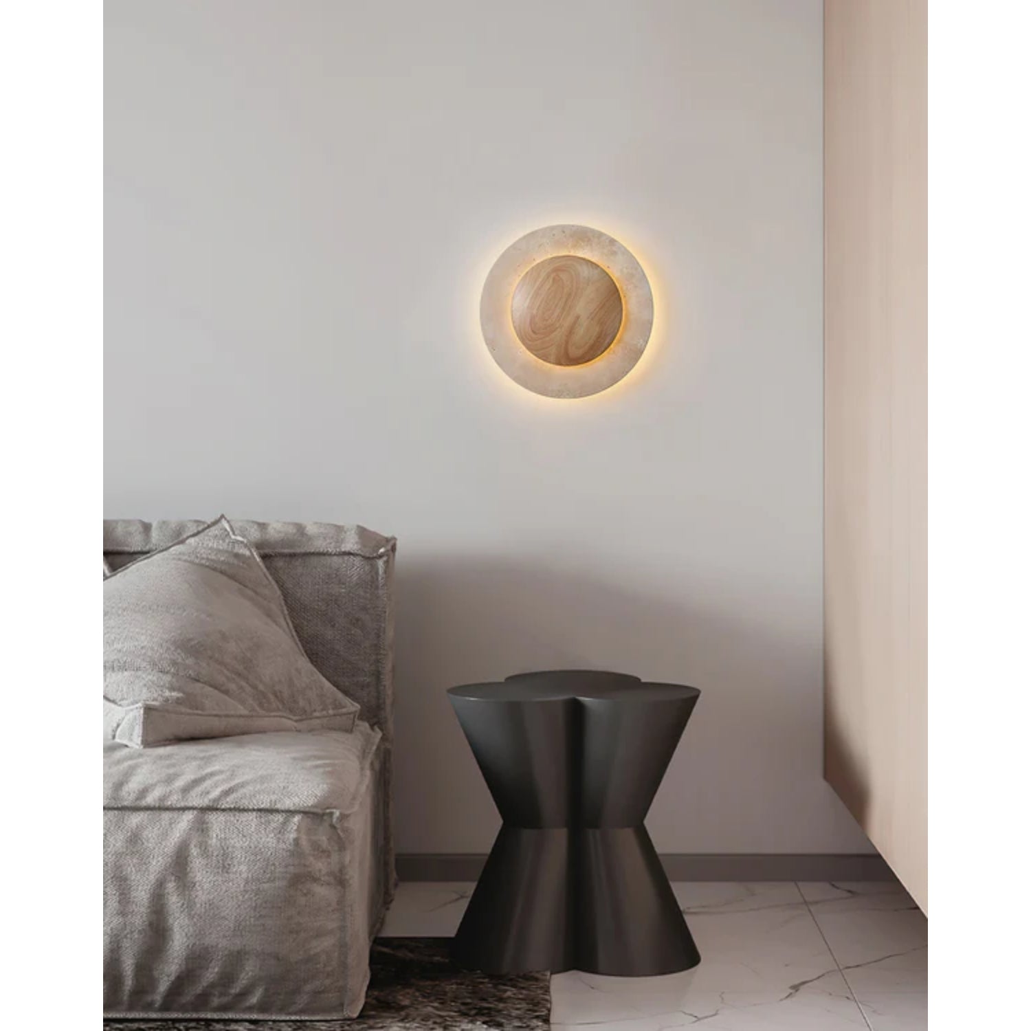Celazo Natuursteen Wandlamp