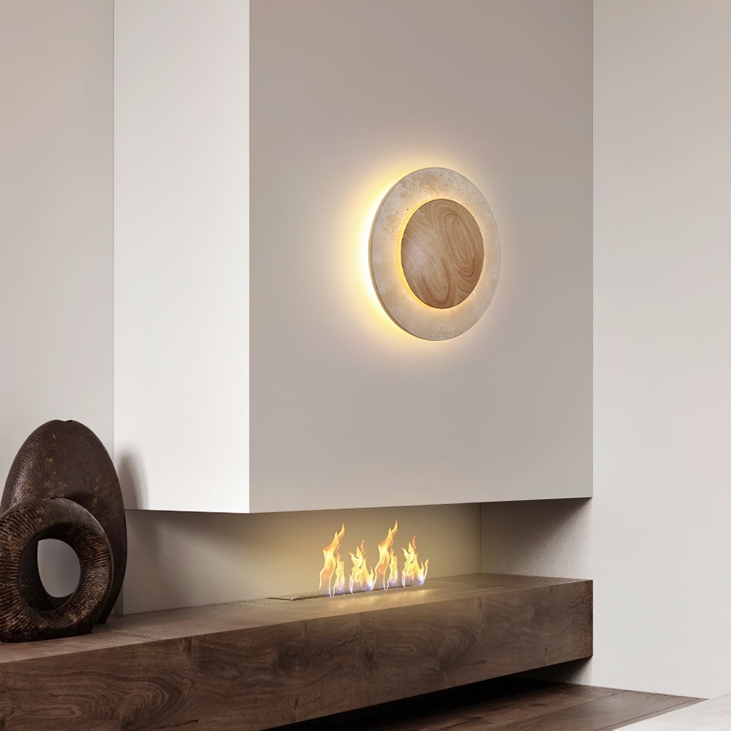 Celazo Natuursteen Wandlamp
