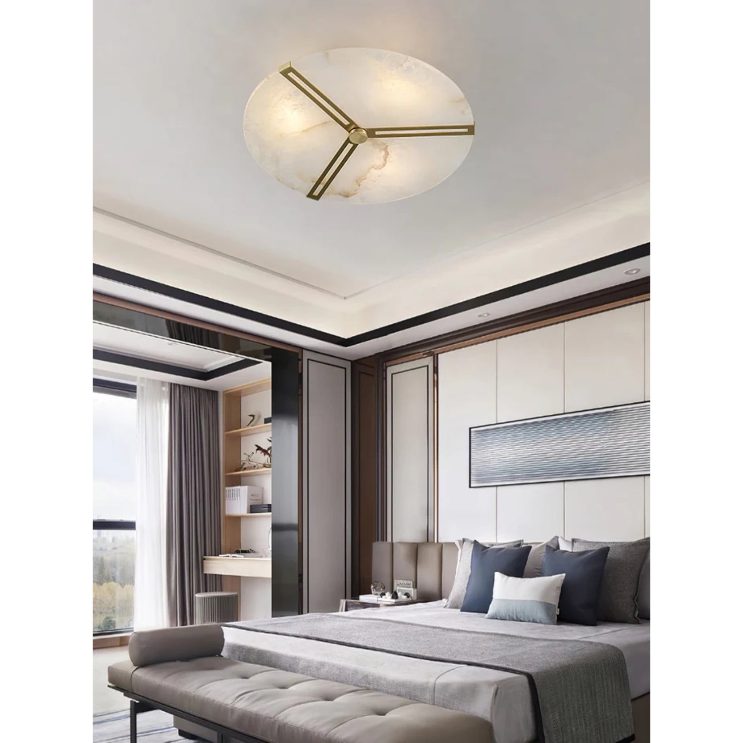 Clove Albasten Plafondlamp