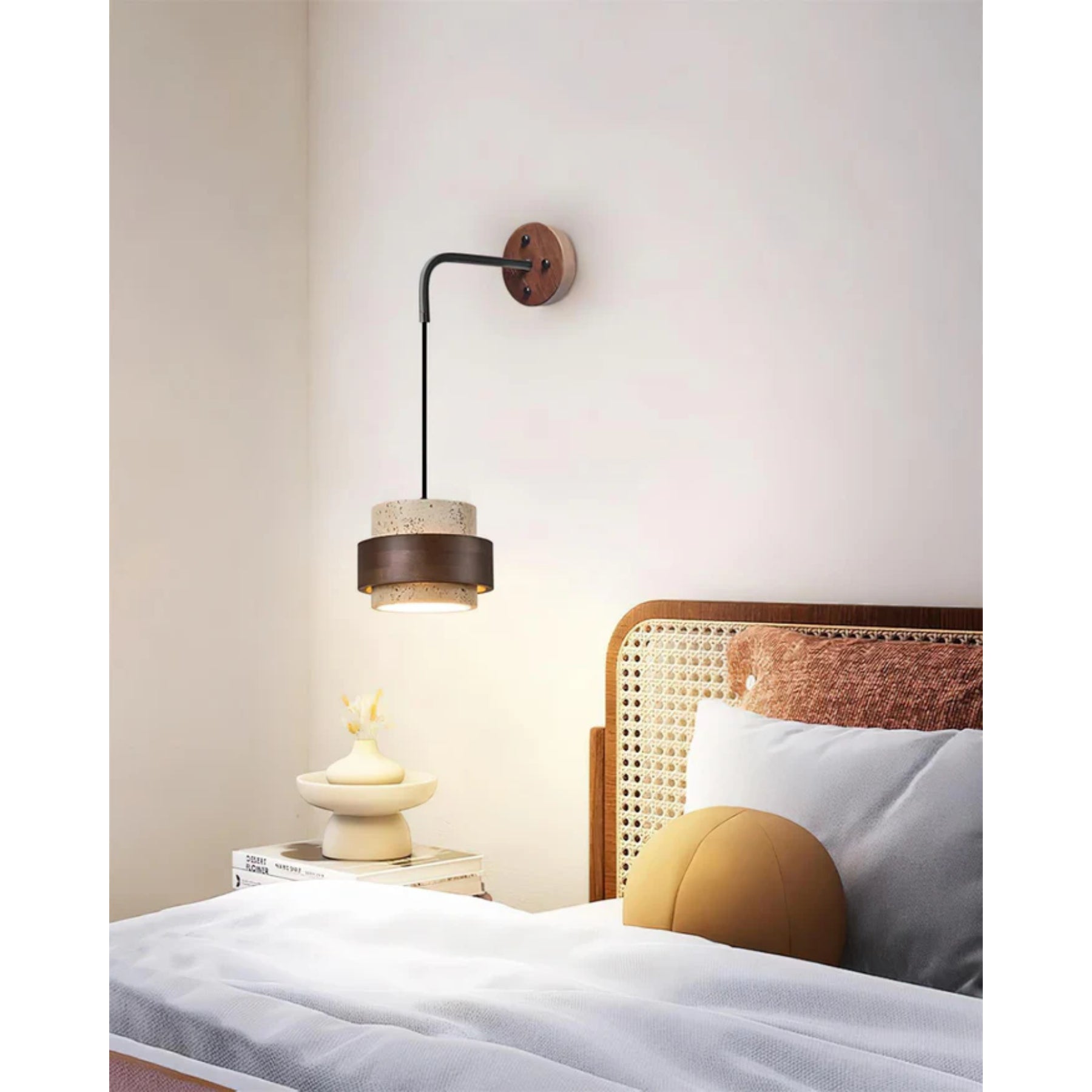 Juvetta Travertijn Wandlamp