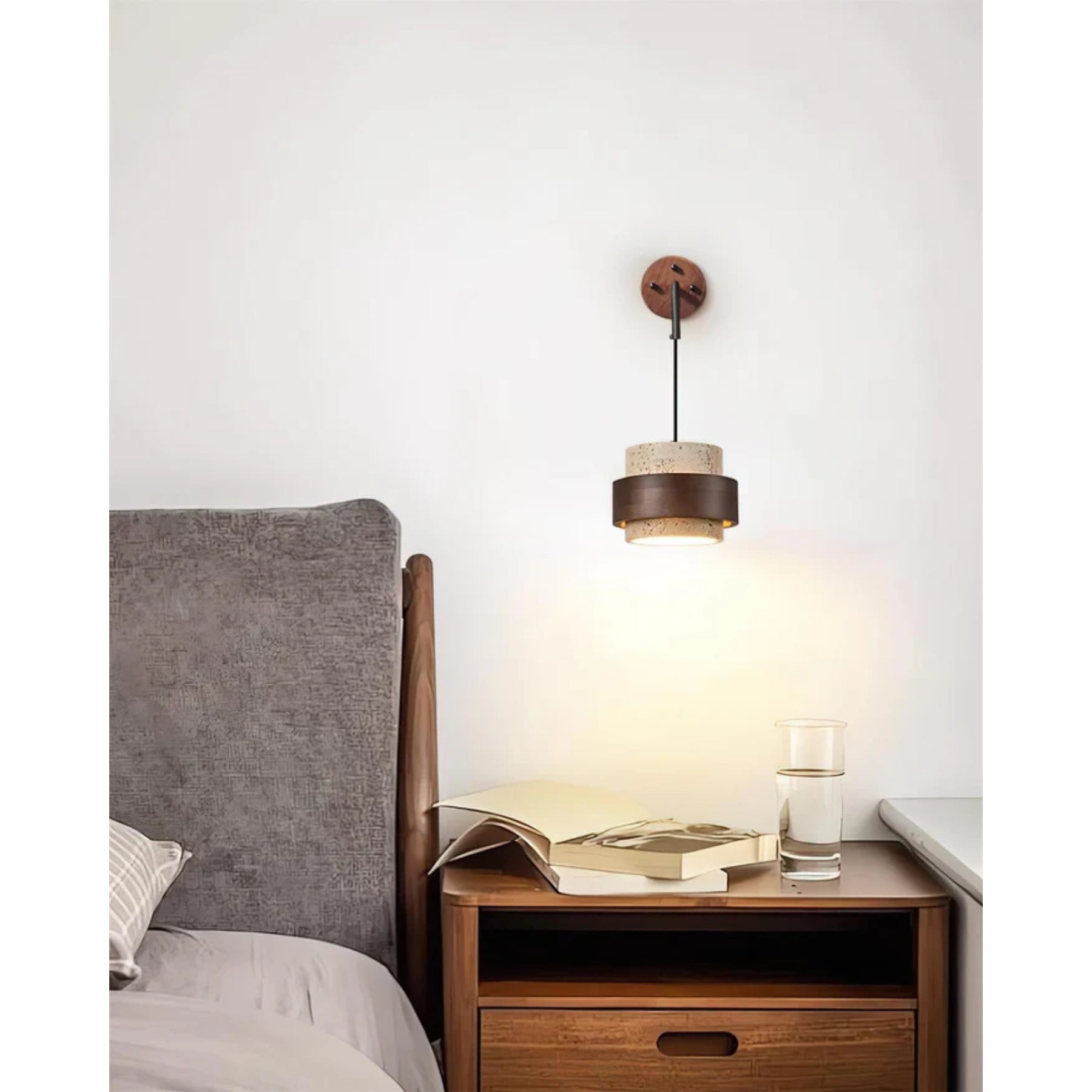 Juvetta Travertijn Wandlamp