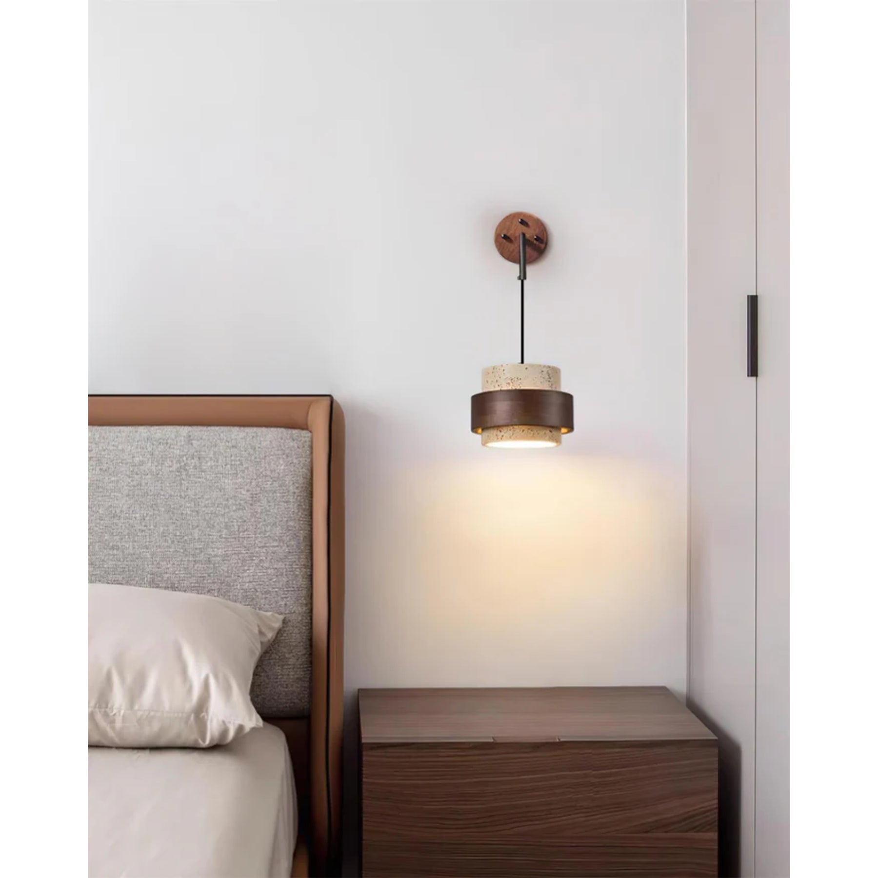 Juvetta Travertijn Wandlamp