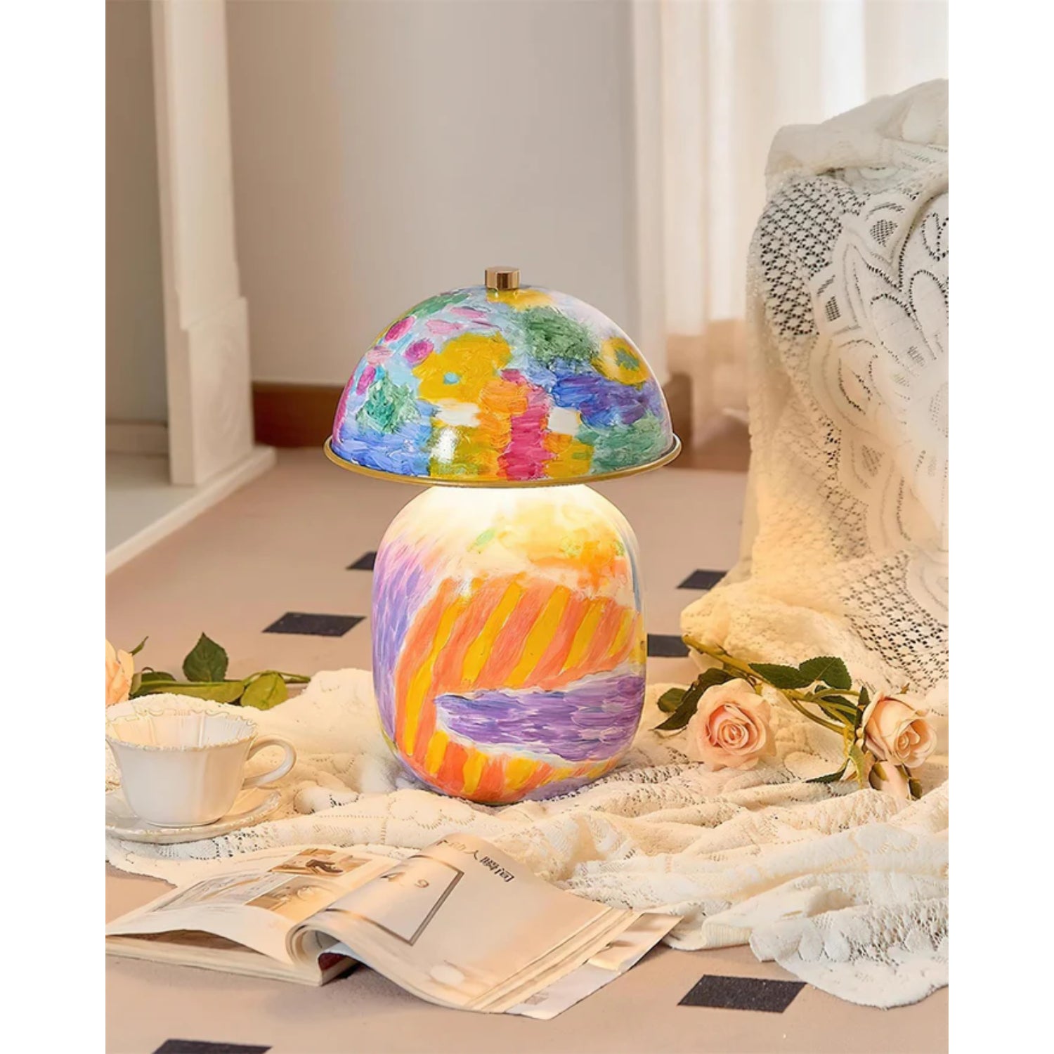 Lampada da tavolo Celo Geverfde