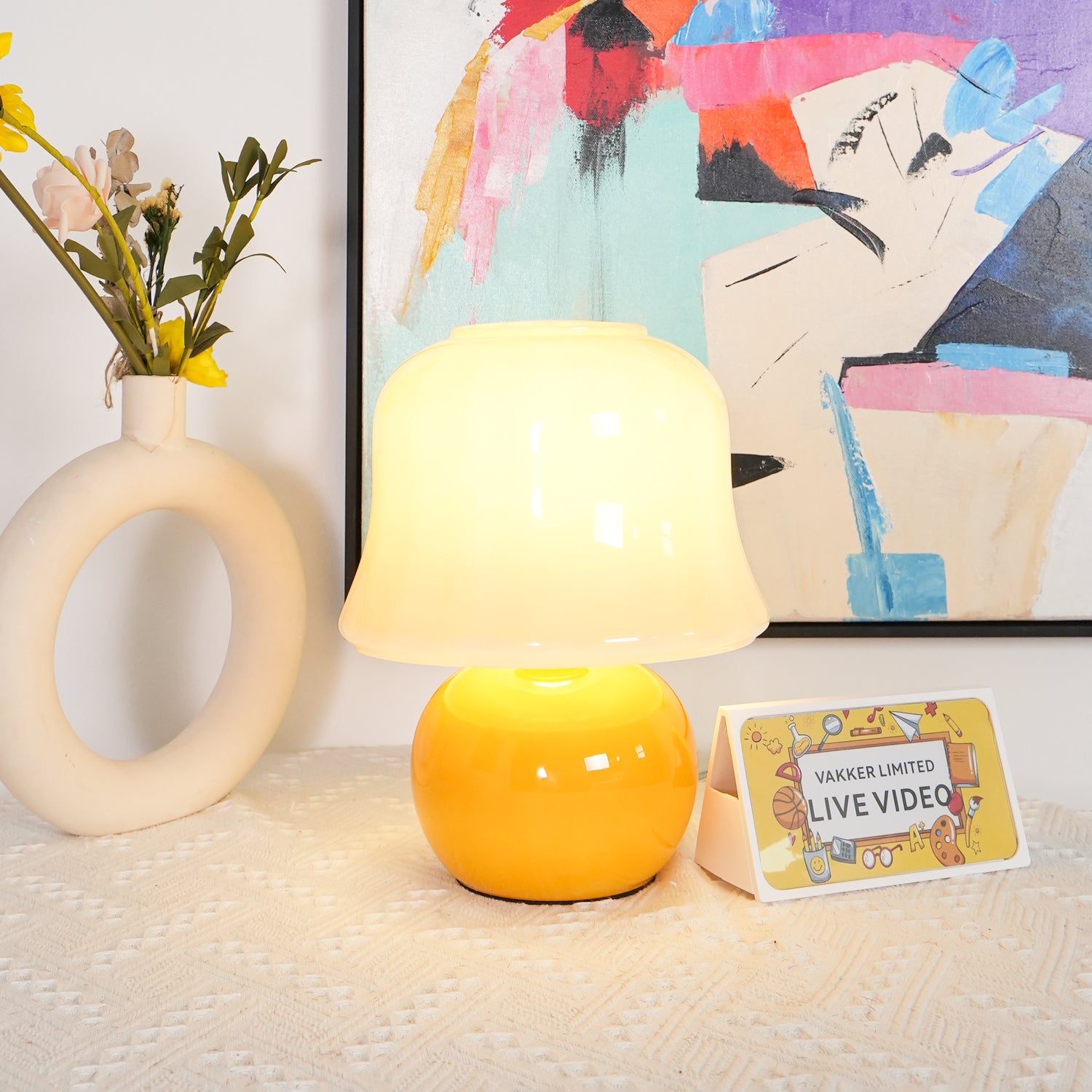 Cosmy Paddenstoel Tafellamp