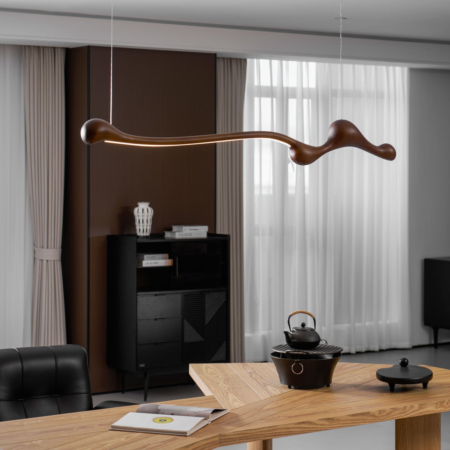 Culva Houten Hanglamp