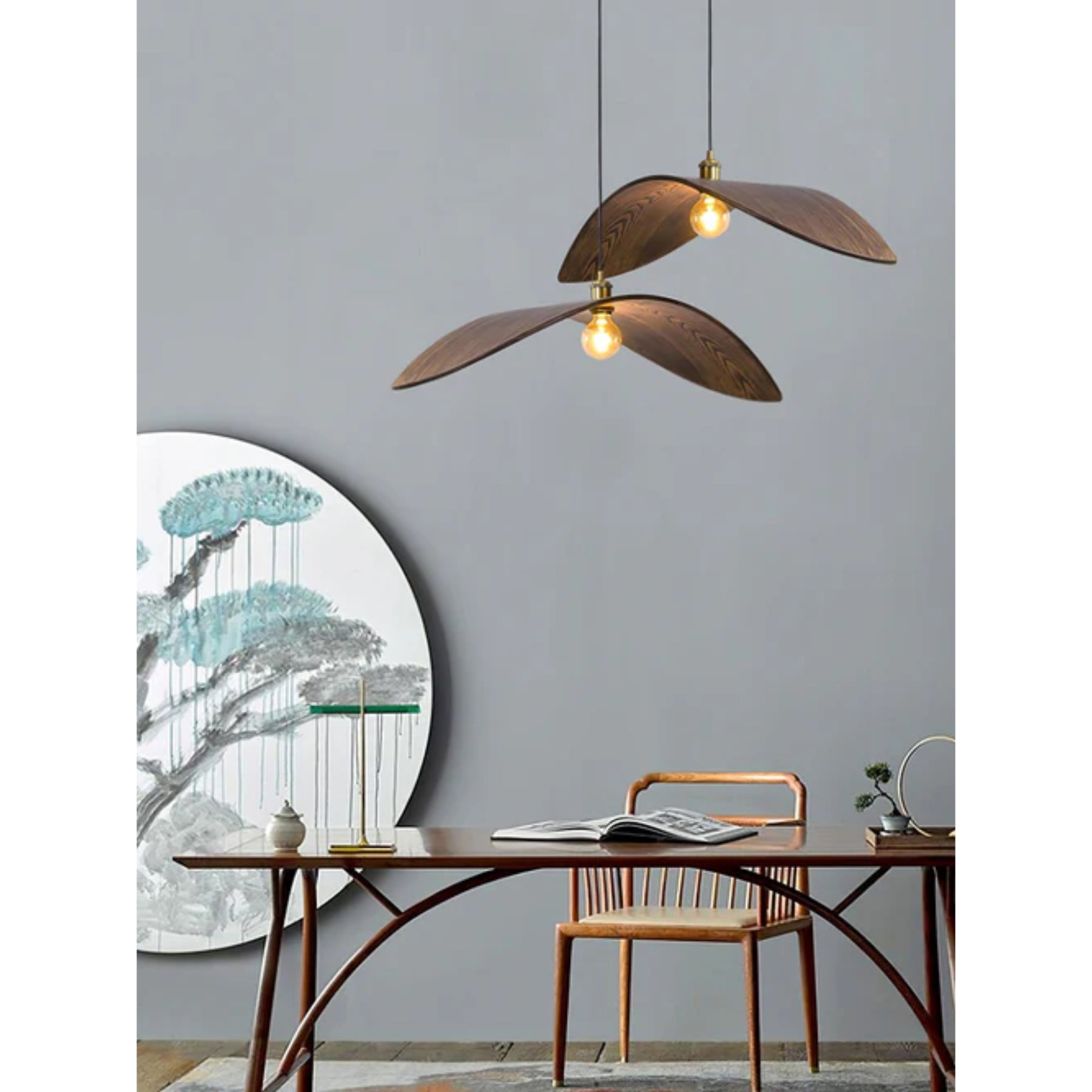 Gebogen Houtdesign Hanglamp