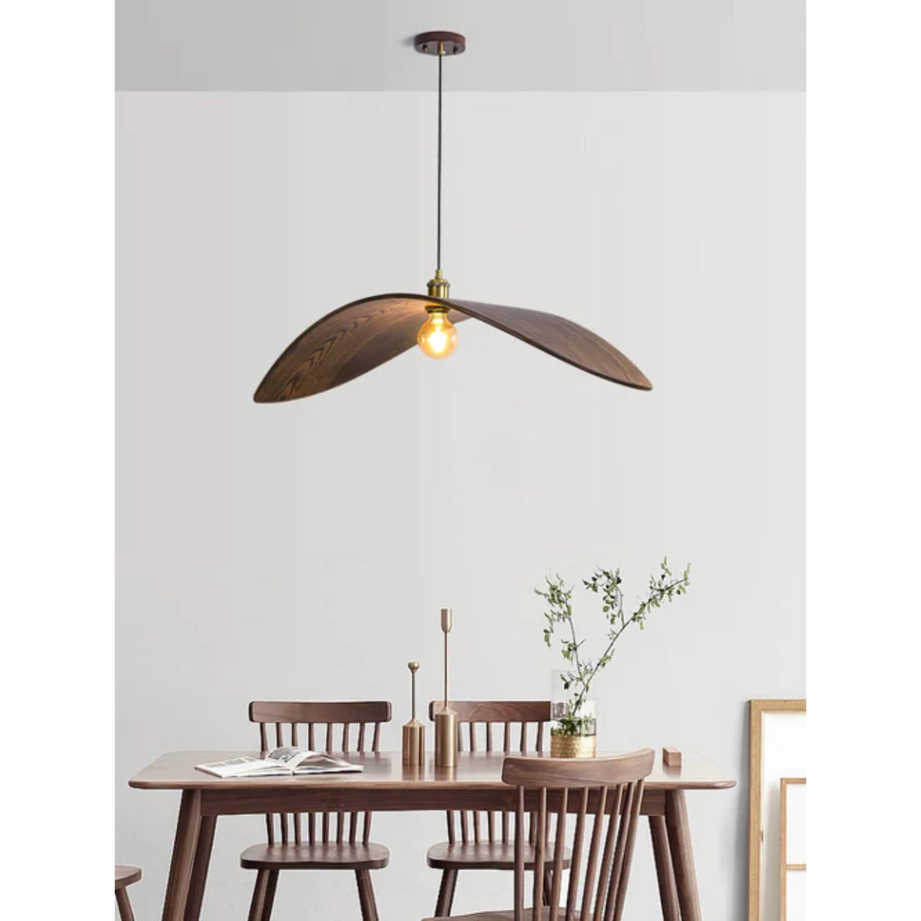Gebogen Houtdesign Hanglamp