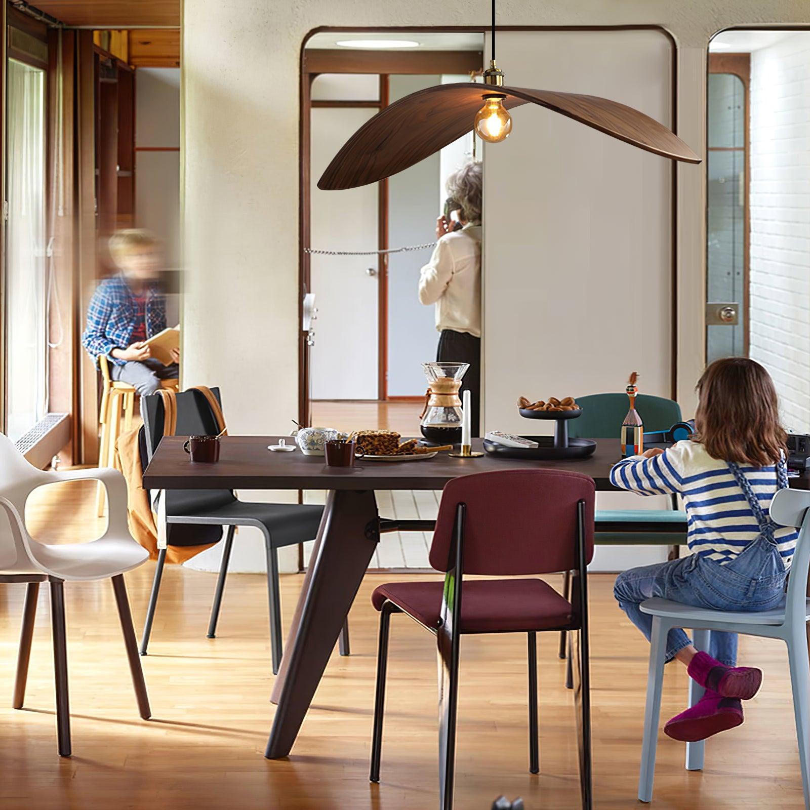 Gebogen Houtdesign Hanglamp
