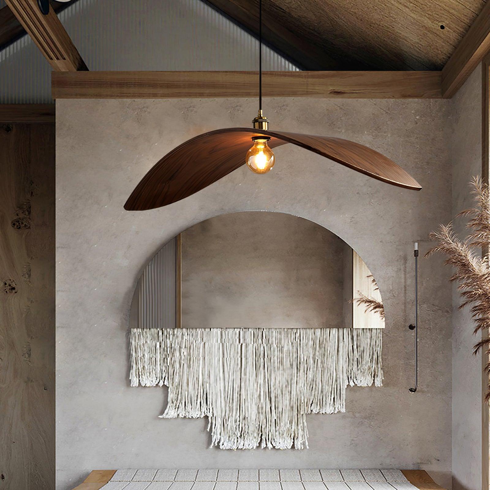 Gebogen Houtdesign Hanglamp