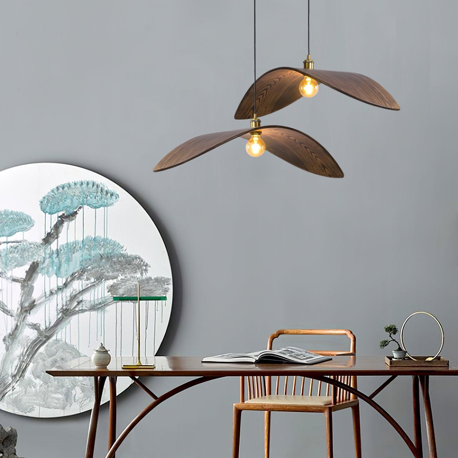 Gebogen Houtdesign Hanglamp