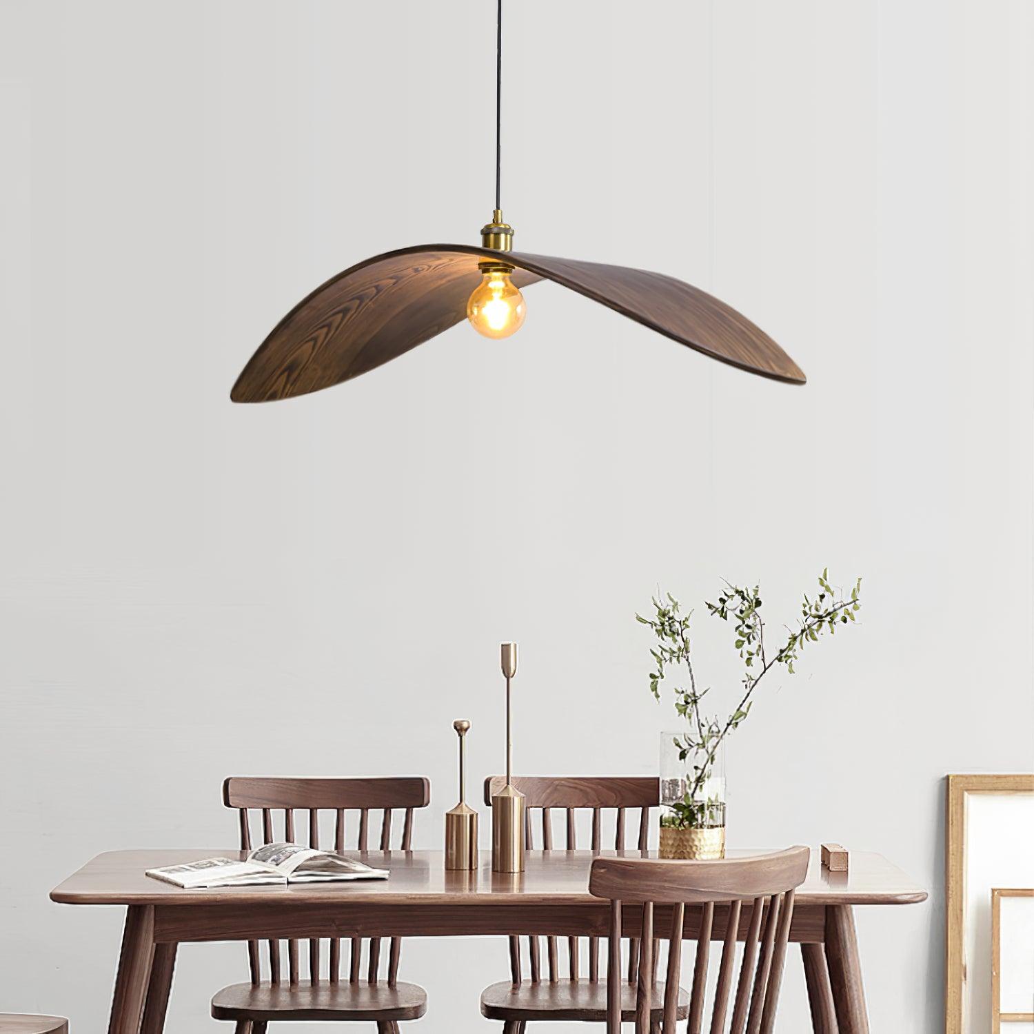 Gebogen Houtdesign Hanglamp