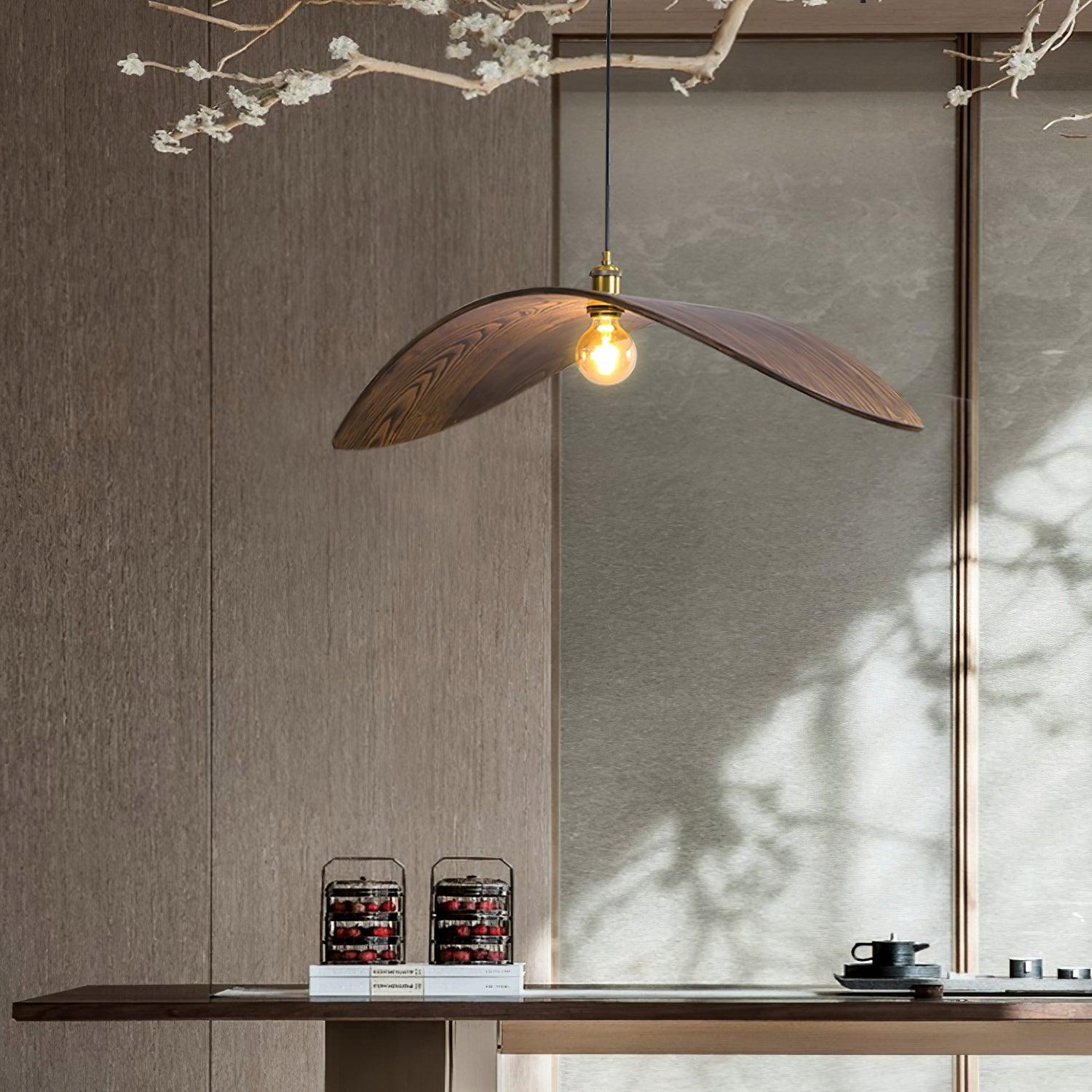 Gebogen Houtdesign Hanglamp