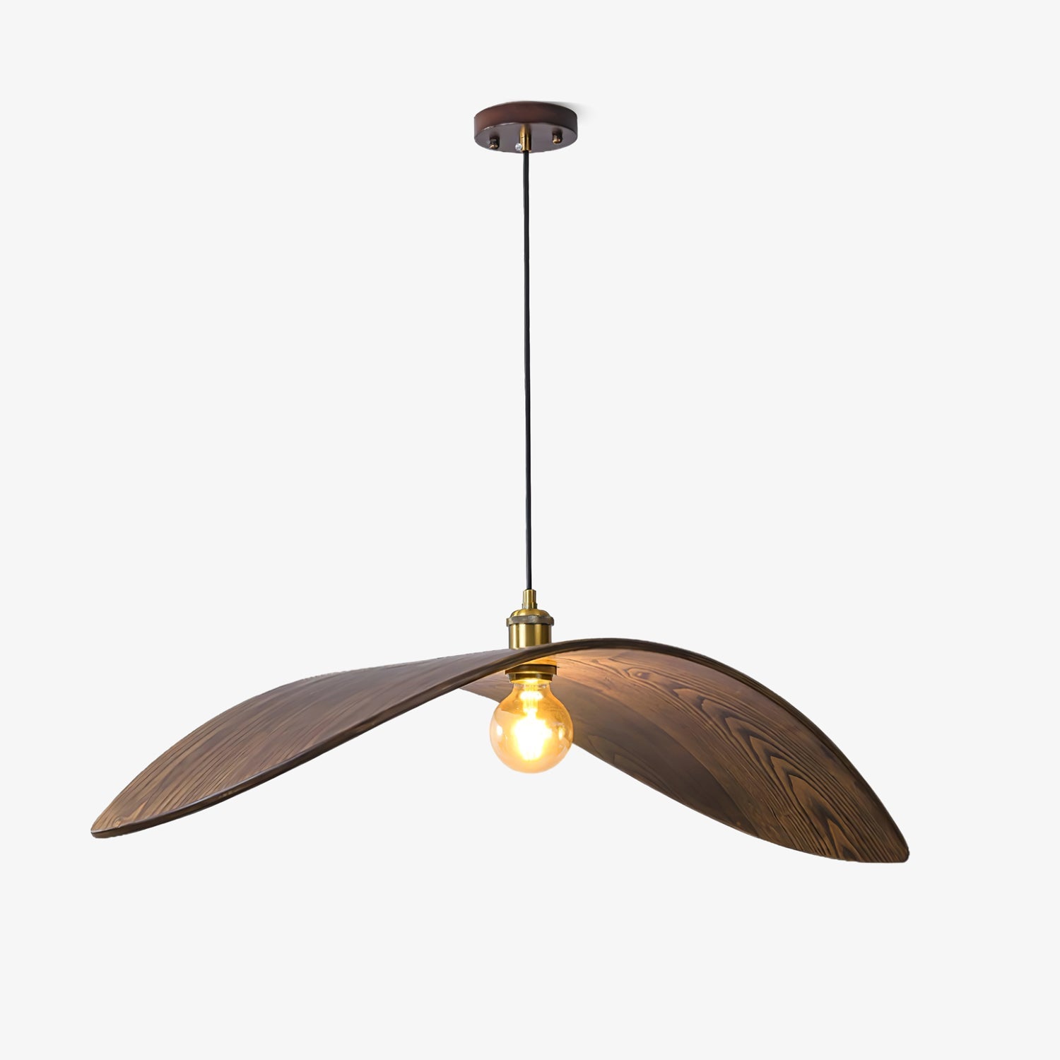 Gebogen Houtdesign Hanglamp