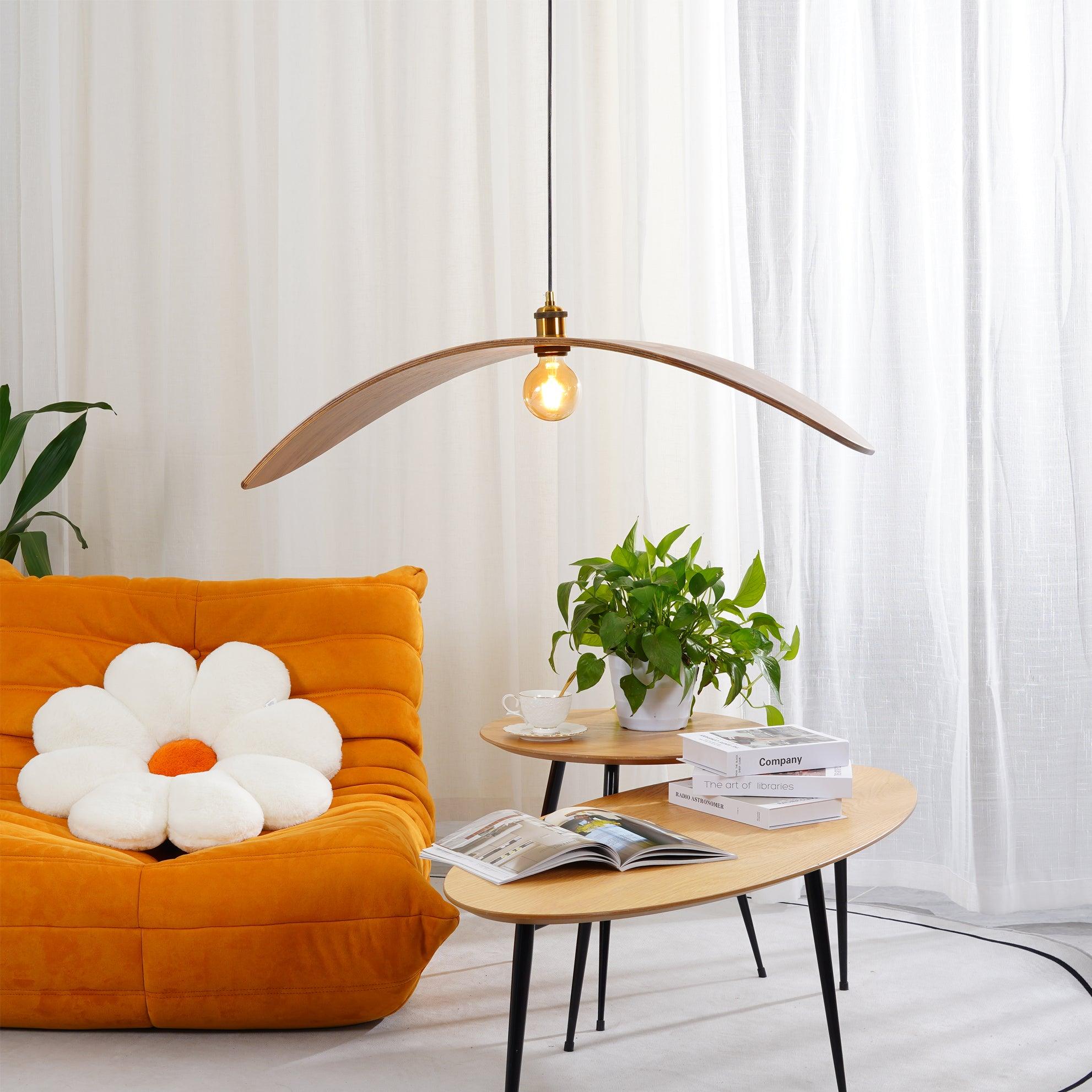 Gebogen Houtdesign Hanglamp