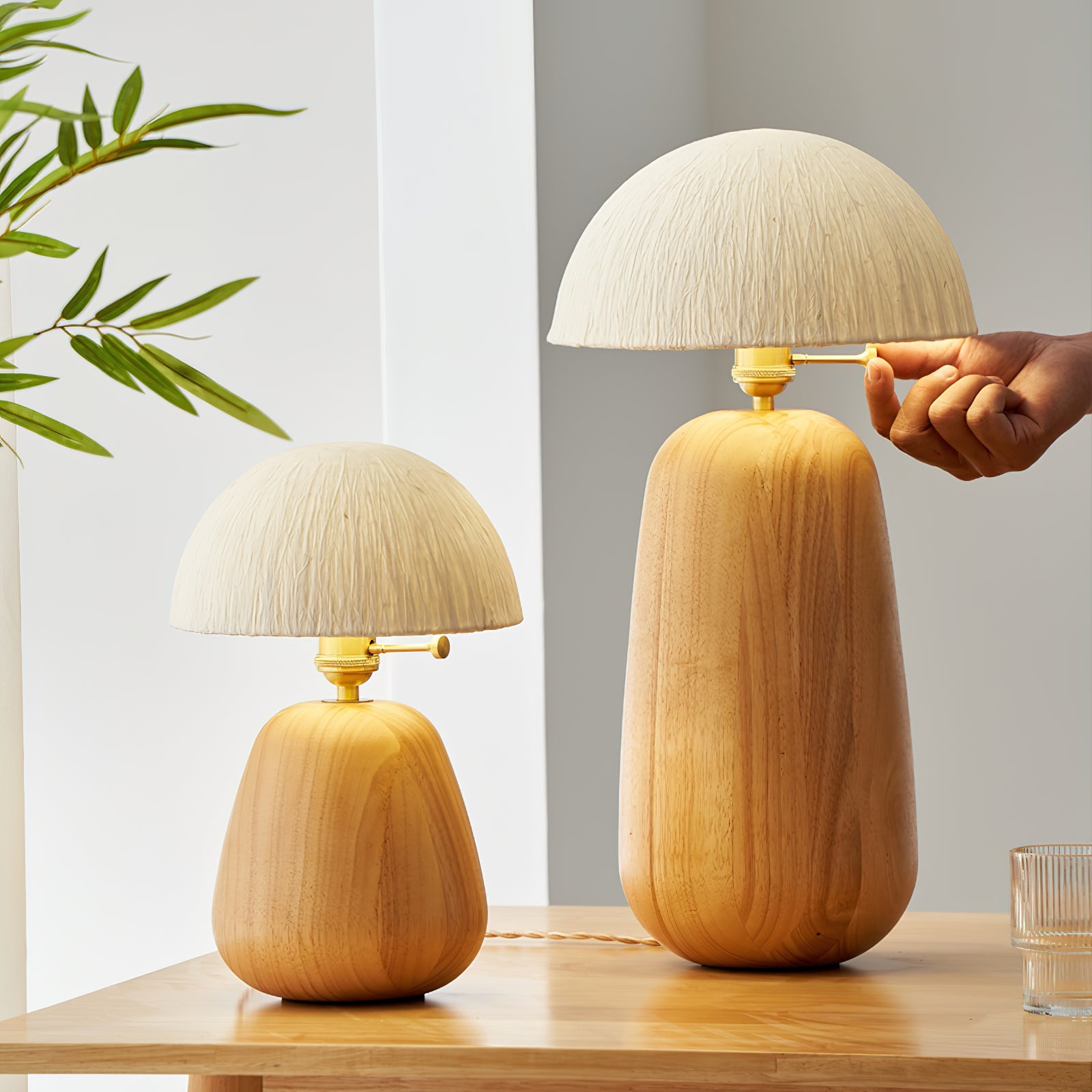 Deyra Houten Tafellamp