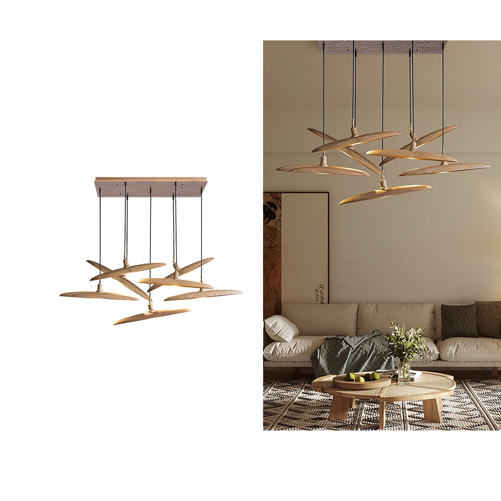 Boatefa Houten Hanglamp