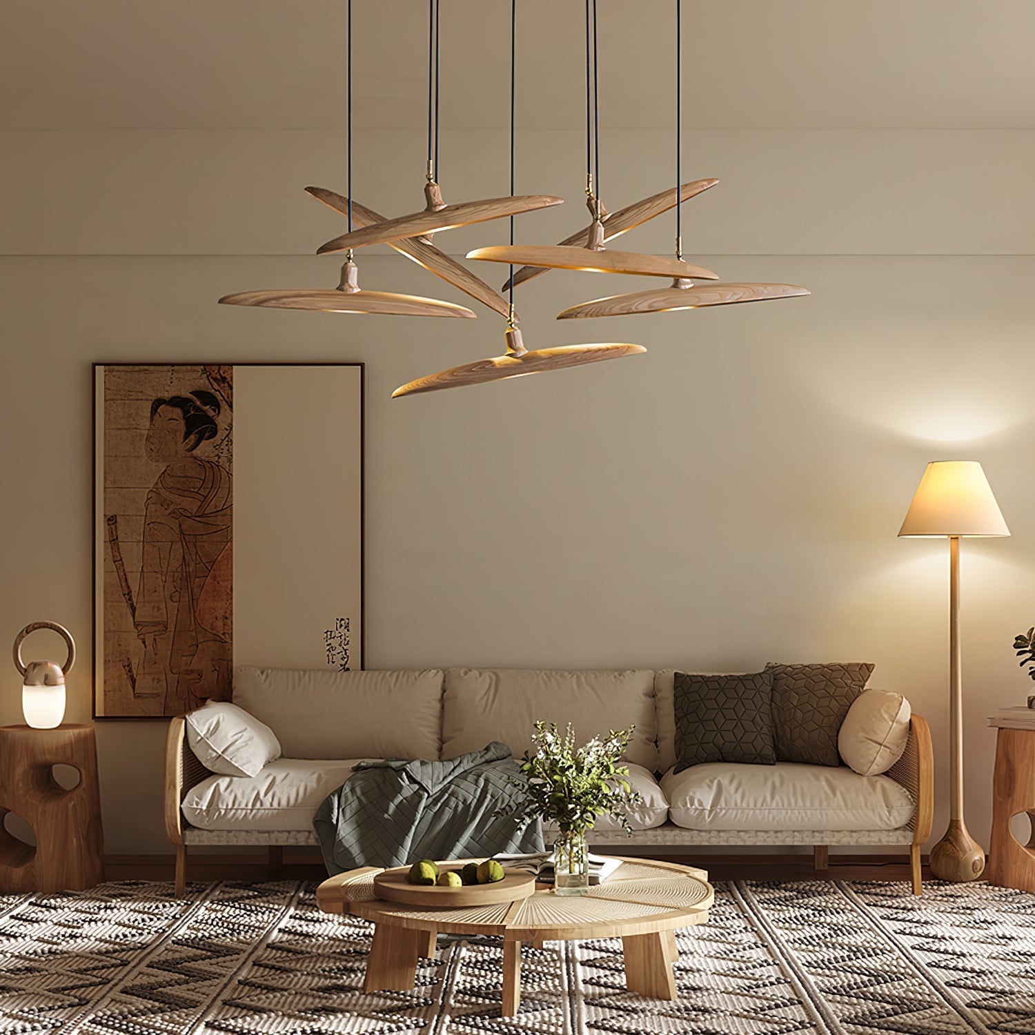 Boatefa Houten Hanglamp