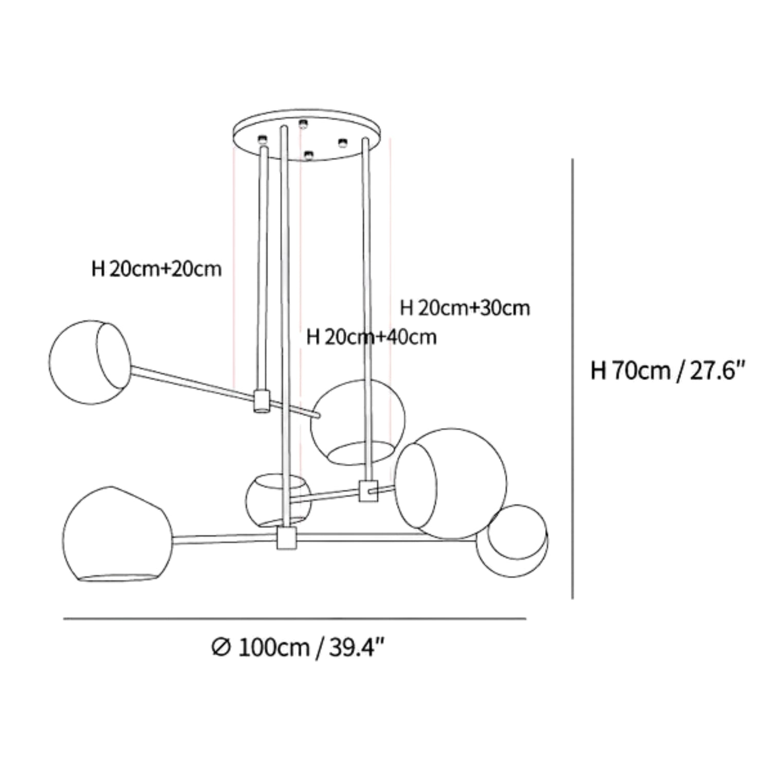 Lampada a sospensione Enceban